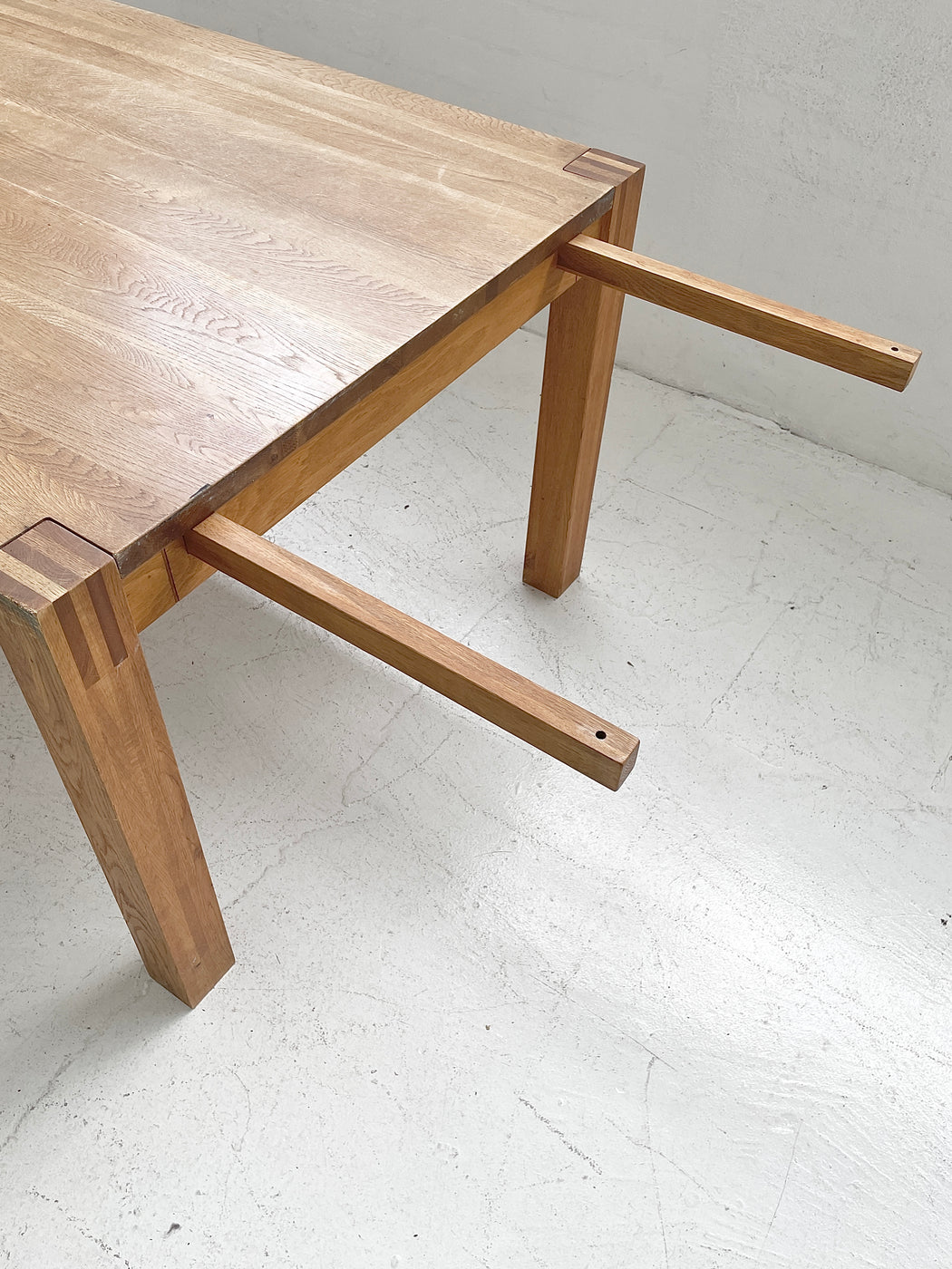 Large Solid Oak Dining Table