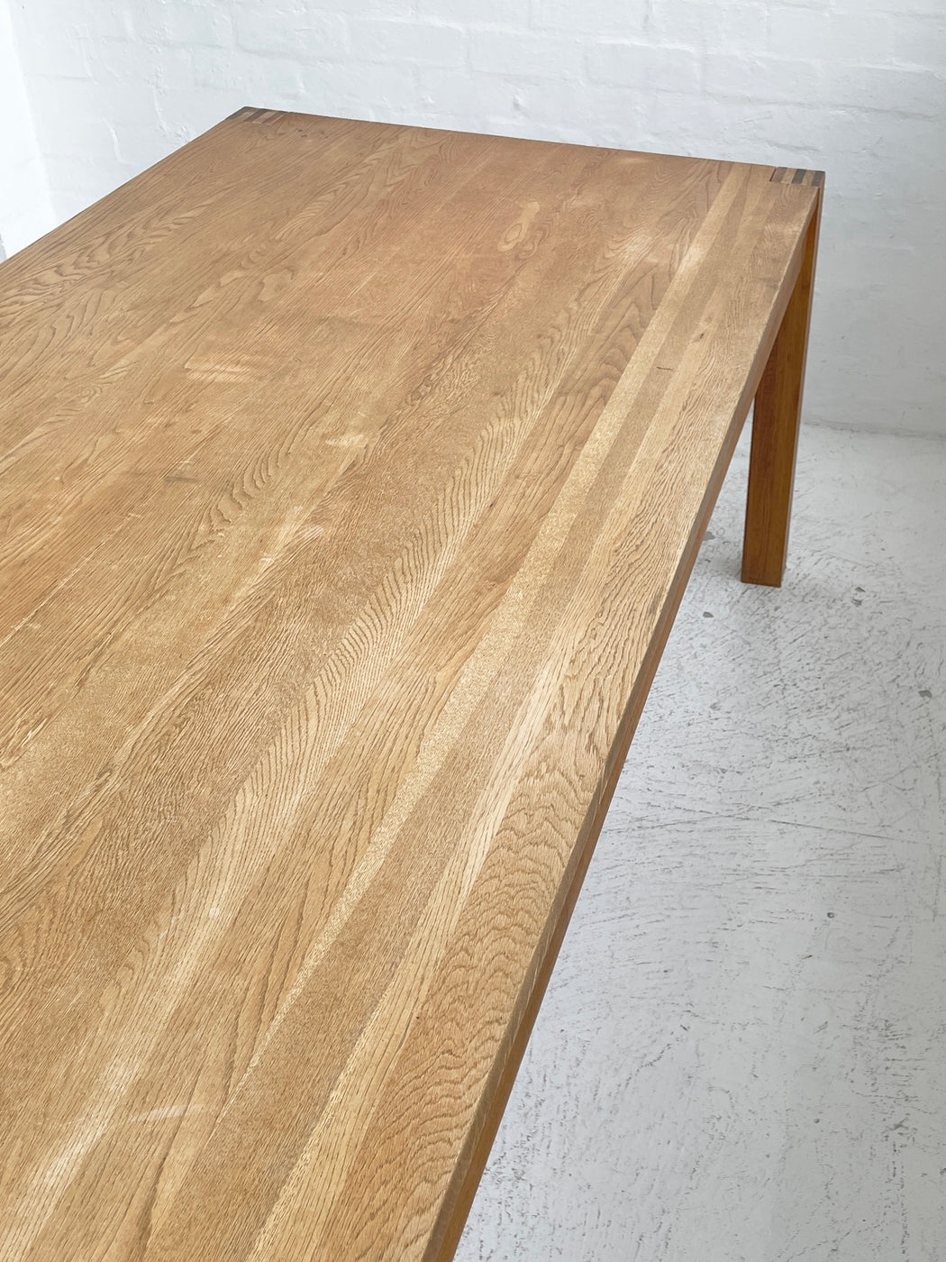 Large Solid Oak Dining Table