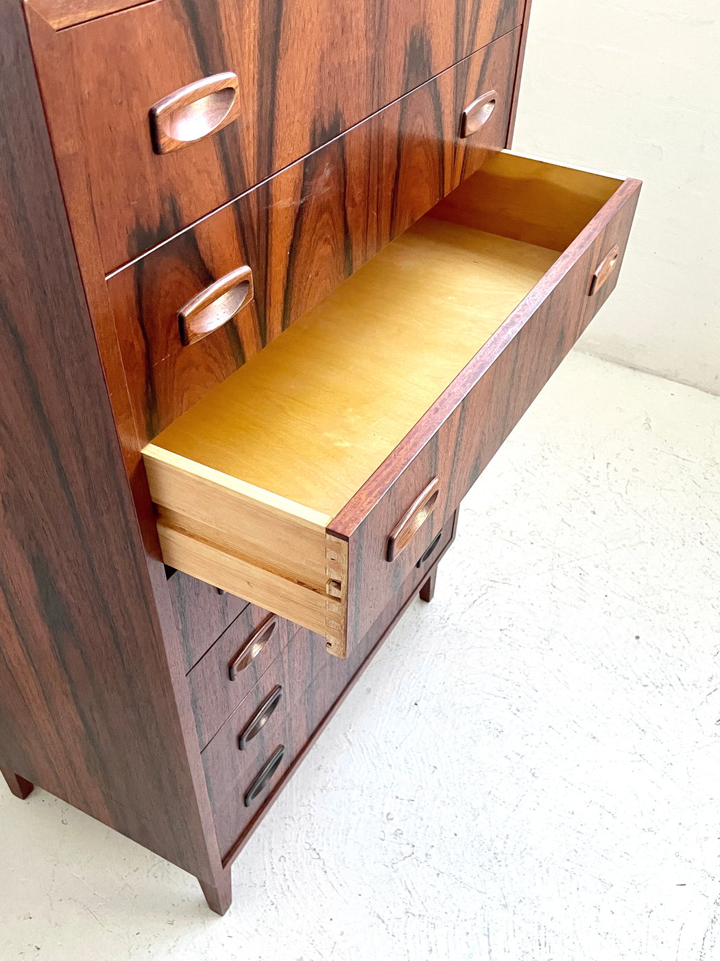 Large Danish Rosewood Chest of Drawers