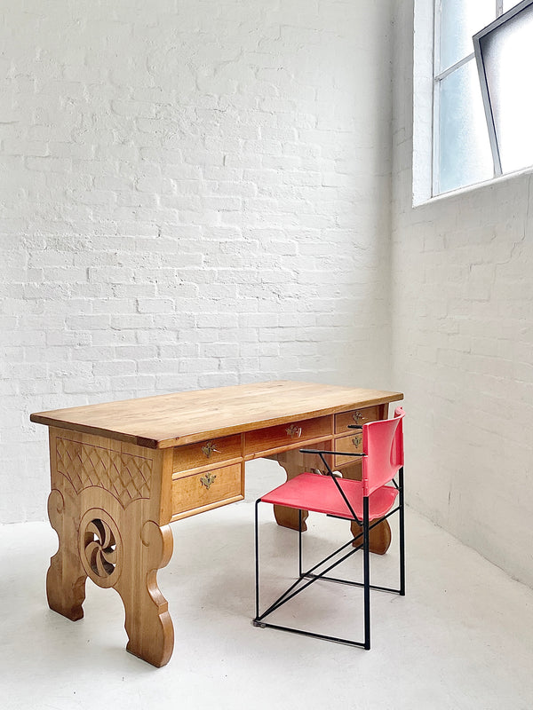 Antique European Oak Desk