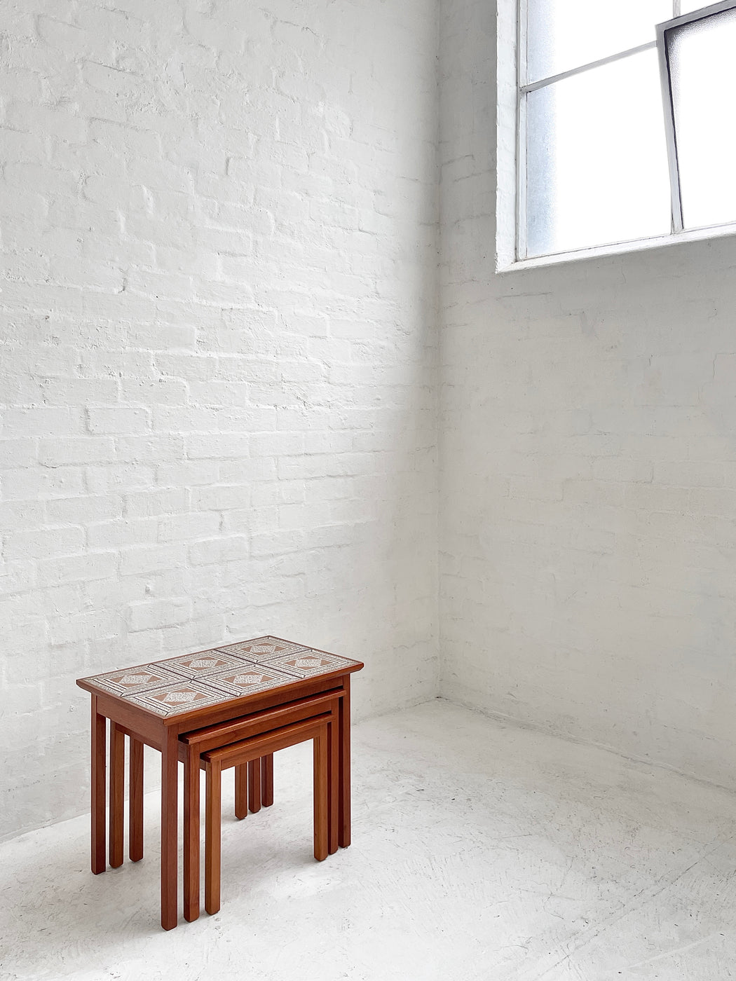 Danish Tile-topped Nesting Tables