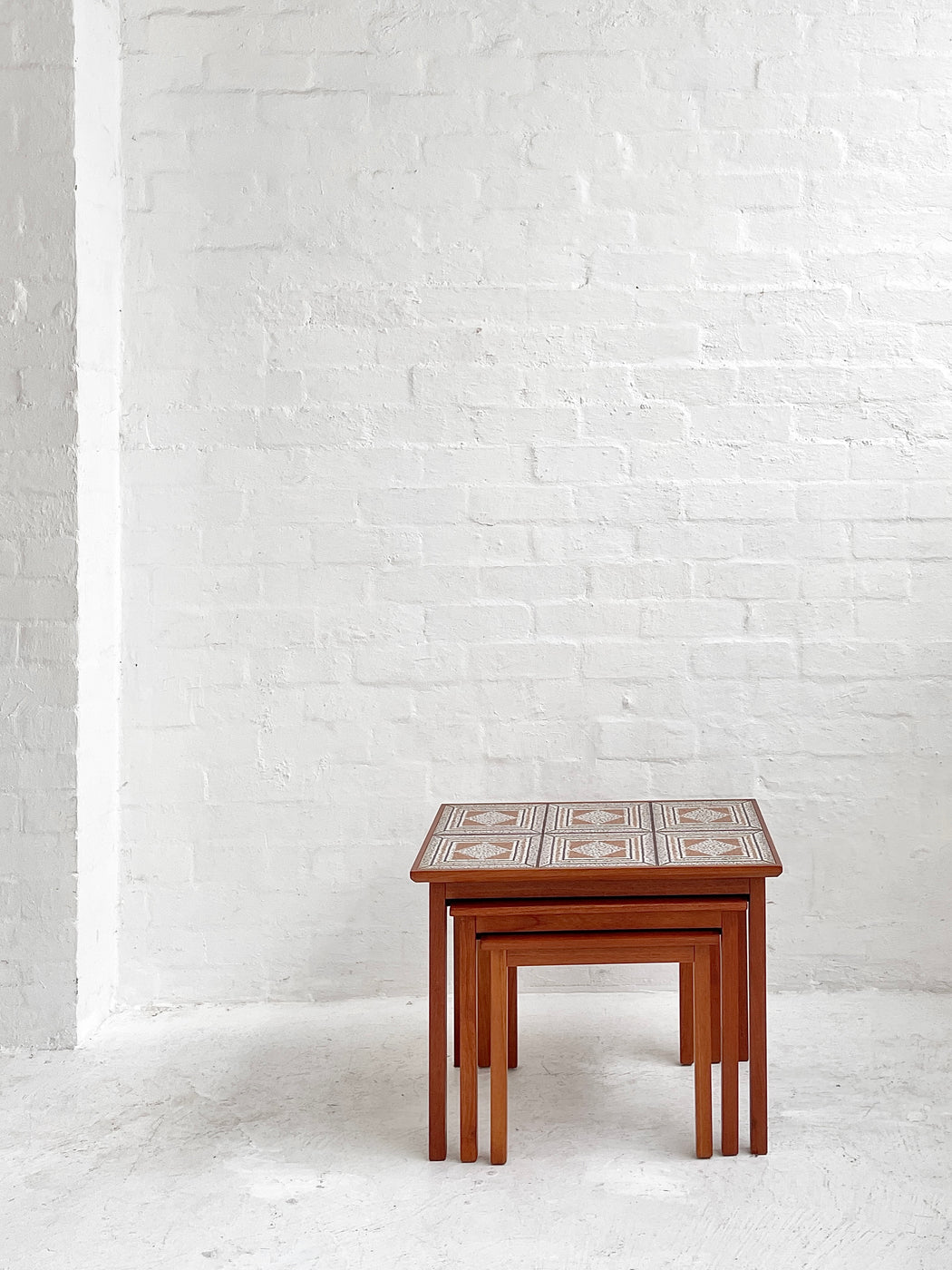 Danish Tile-topped Nesting Tables