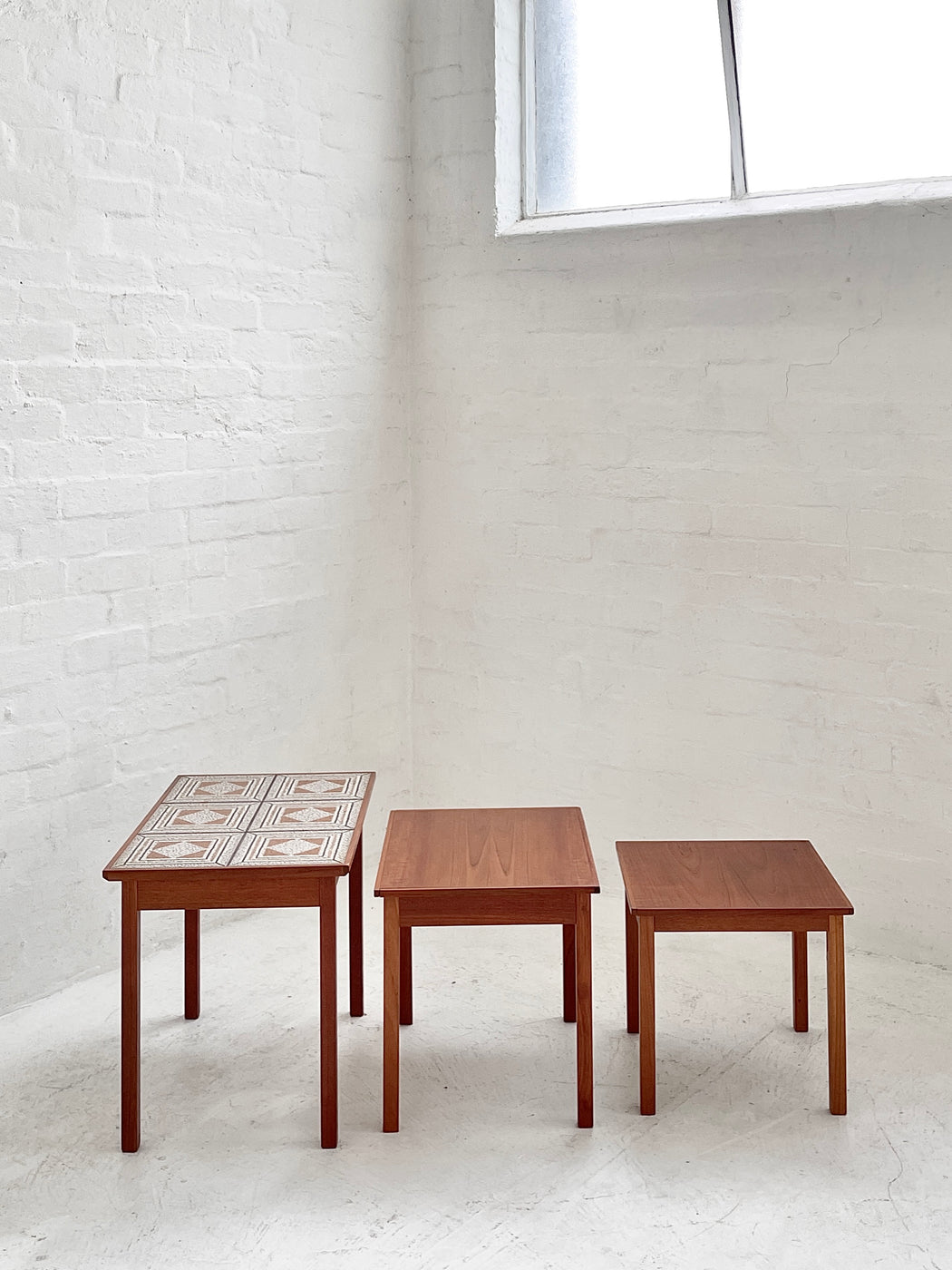 Danish Tile-topped Nesting Tables