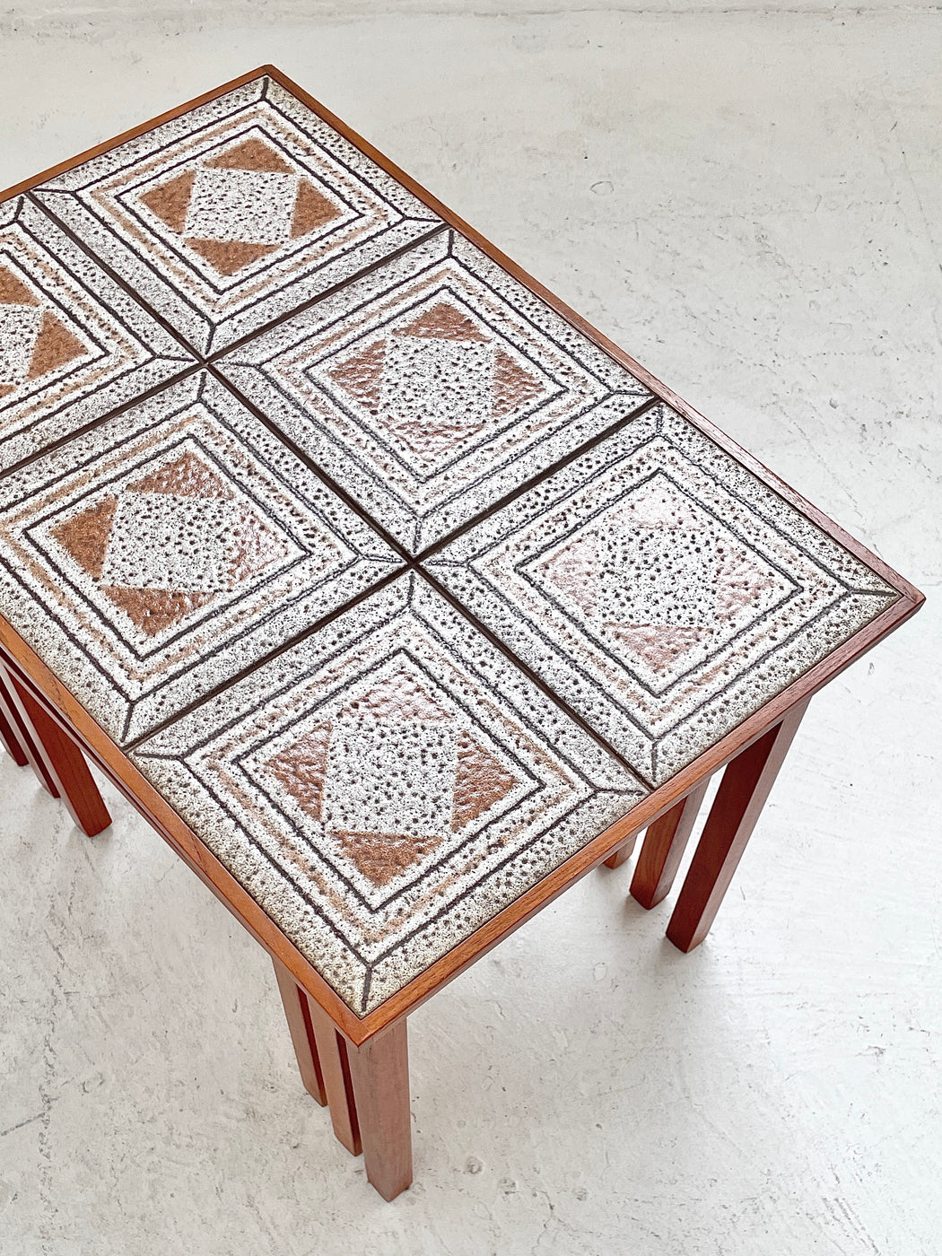 Danish Tile-topped Nesting Tables