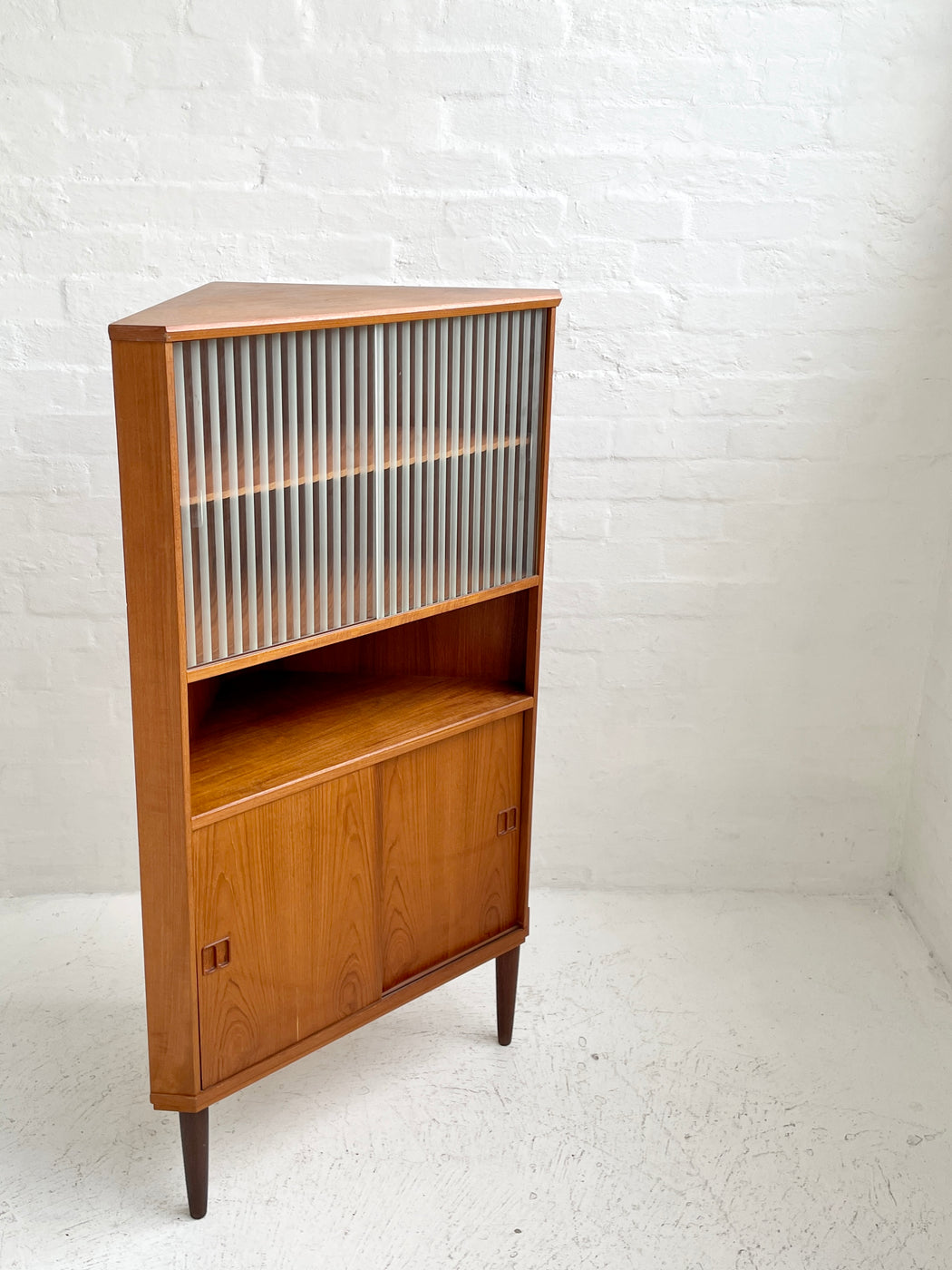 Danish Teak Corner Cabinet
