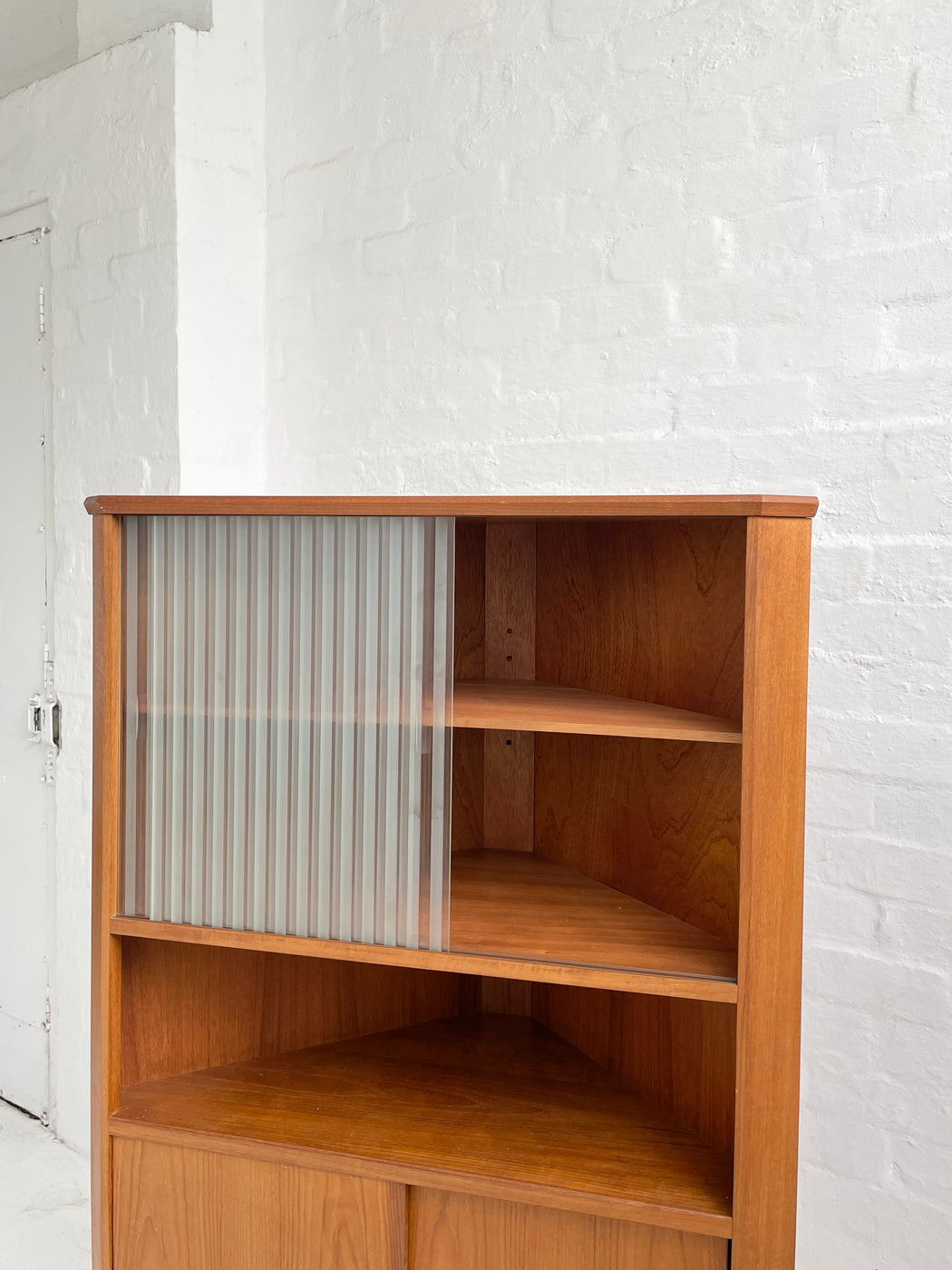 Danish Teak Corner Cabinet