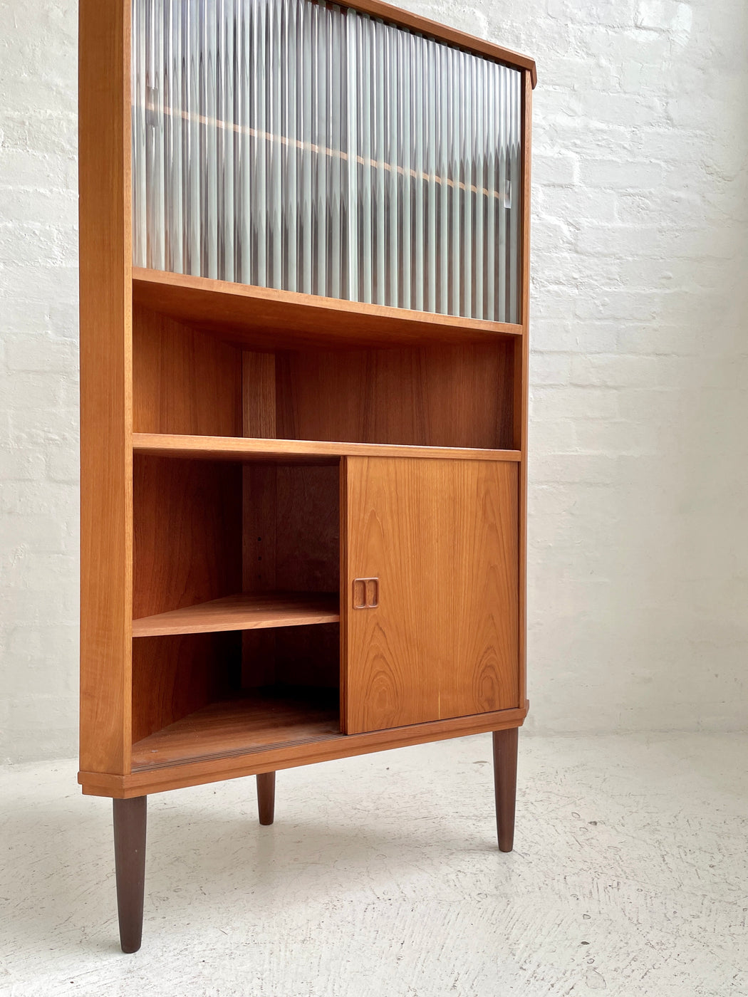 Danish Teak Corner Cabinet