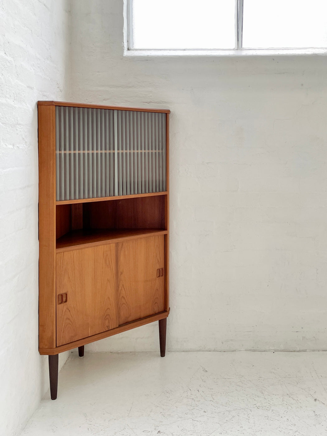 Danish Teak Corner Cabinet