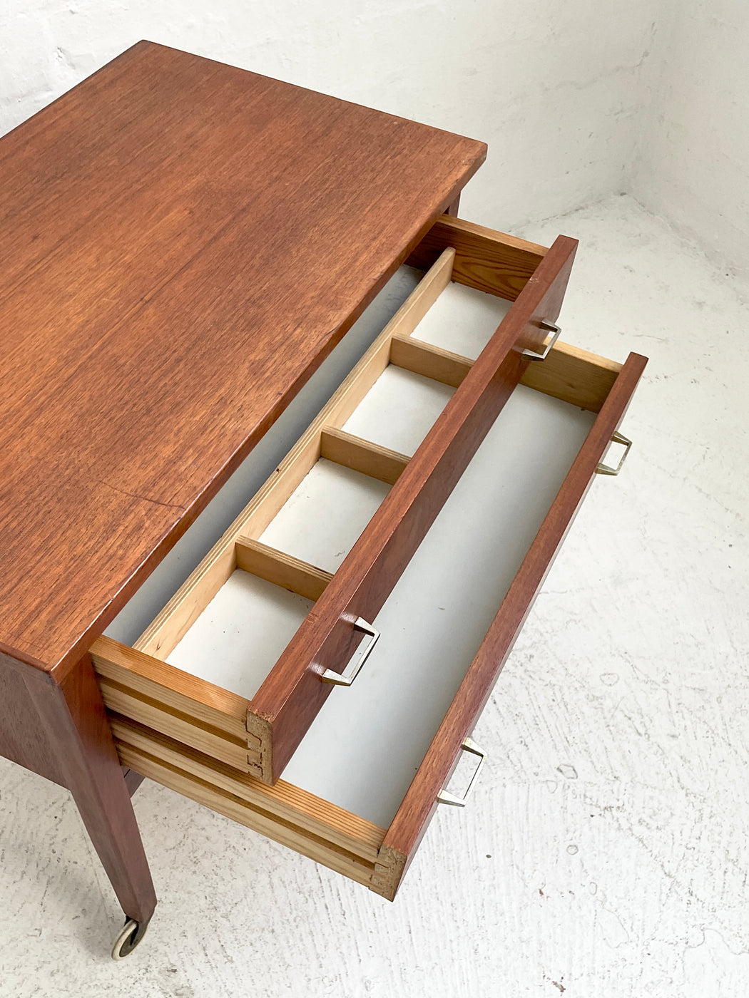 Danish Teak Sewing Tidy