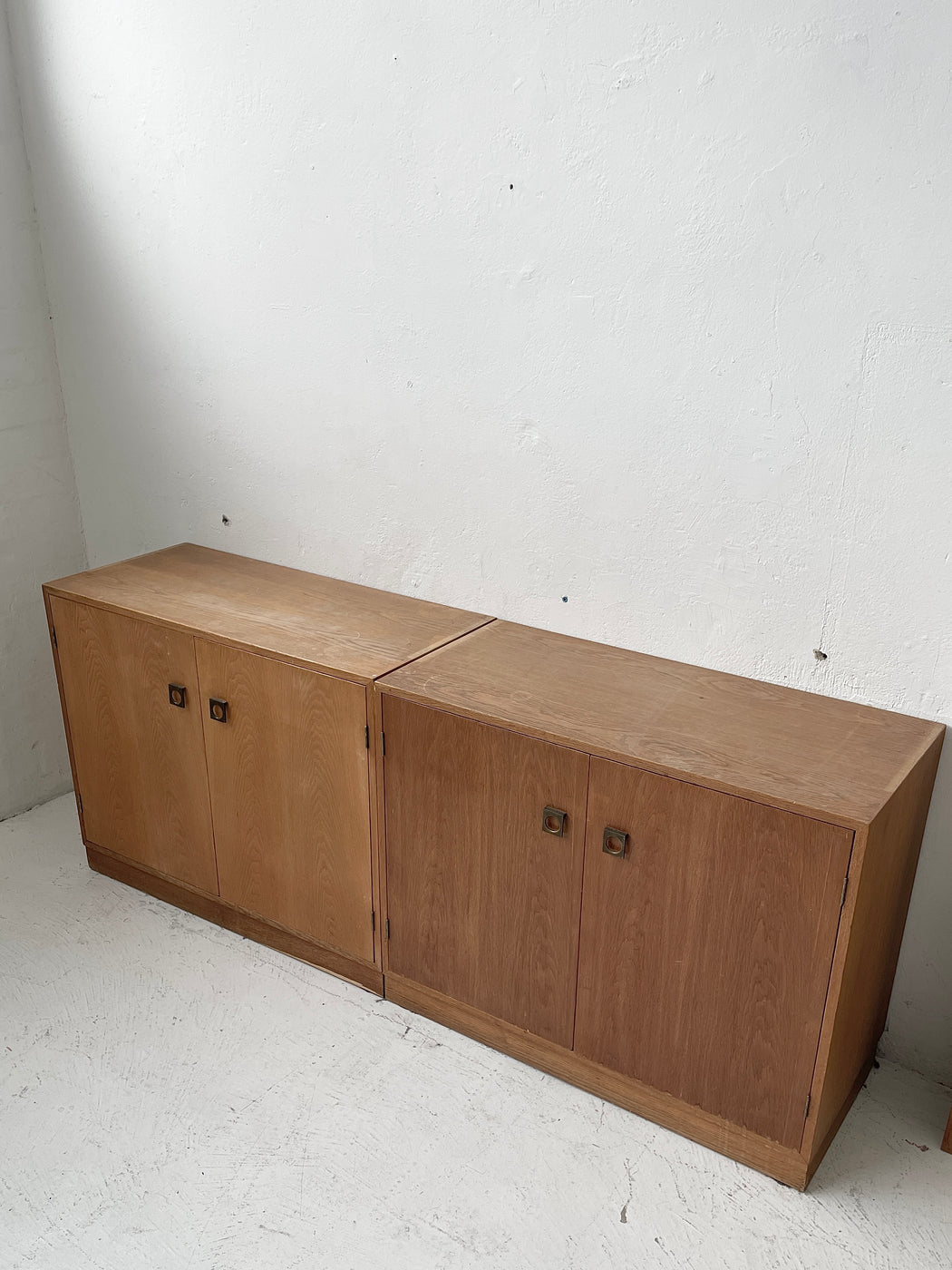 Two Section Danish Oak Wall System