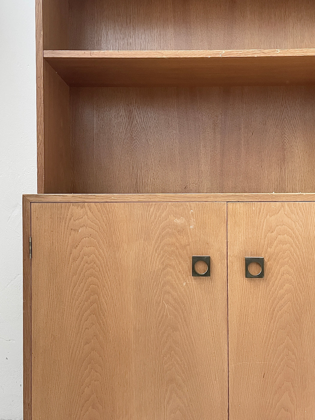 Two Section Danish Oak Wall System