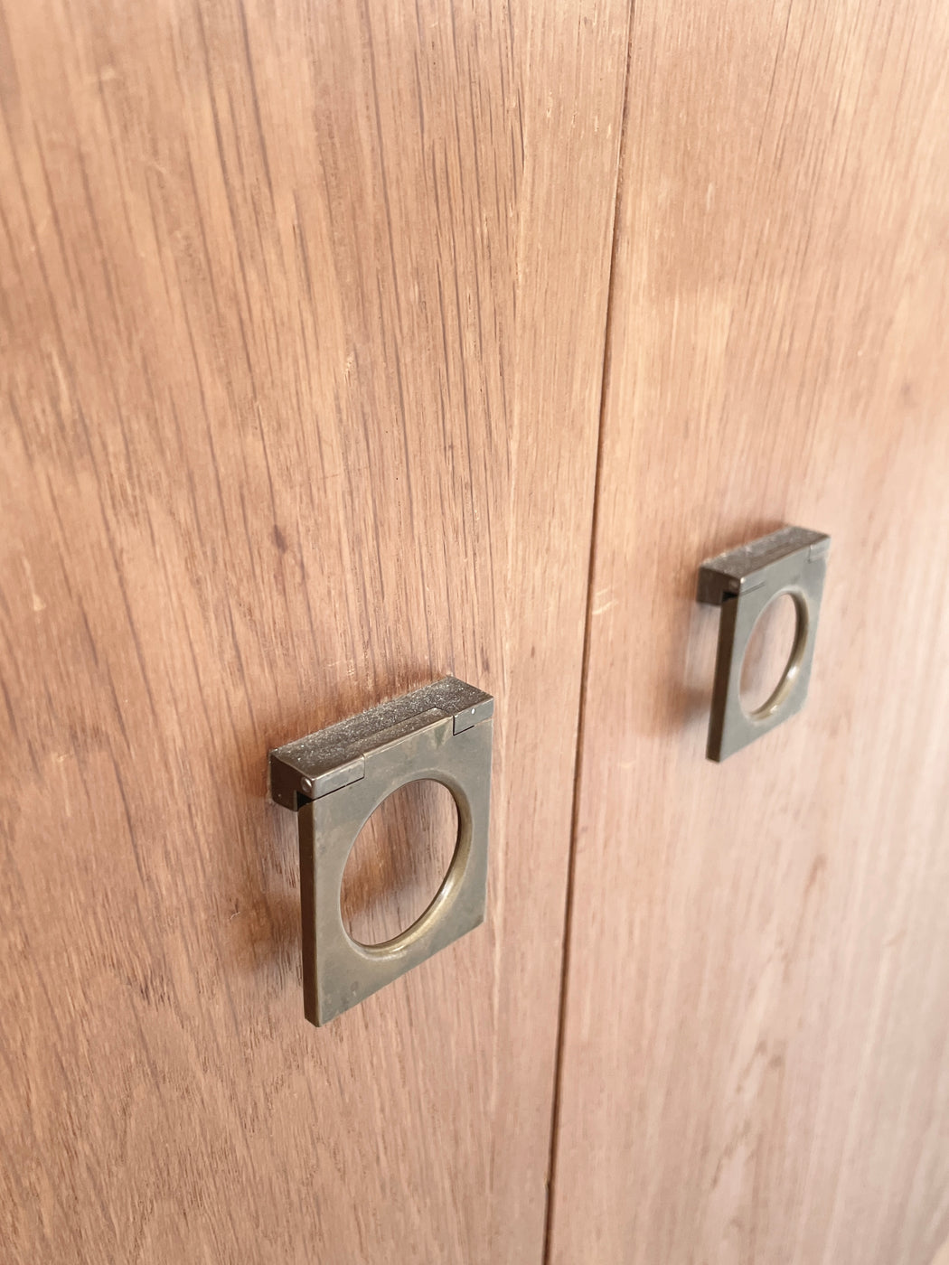 Two Section Danish Oak Wall System