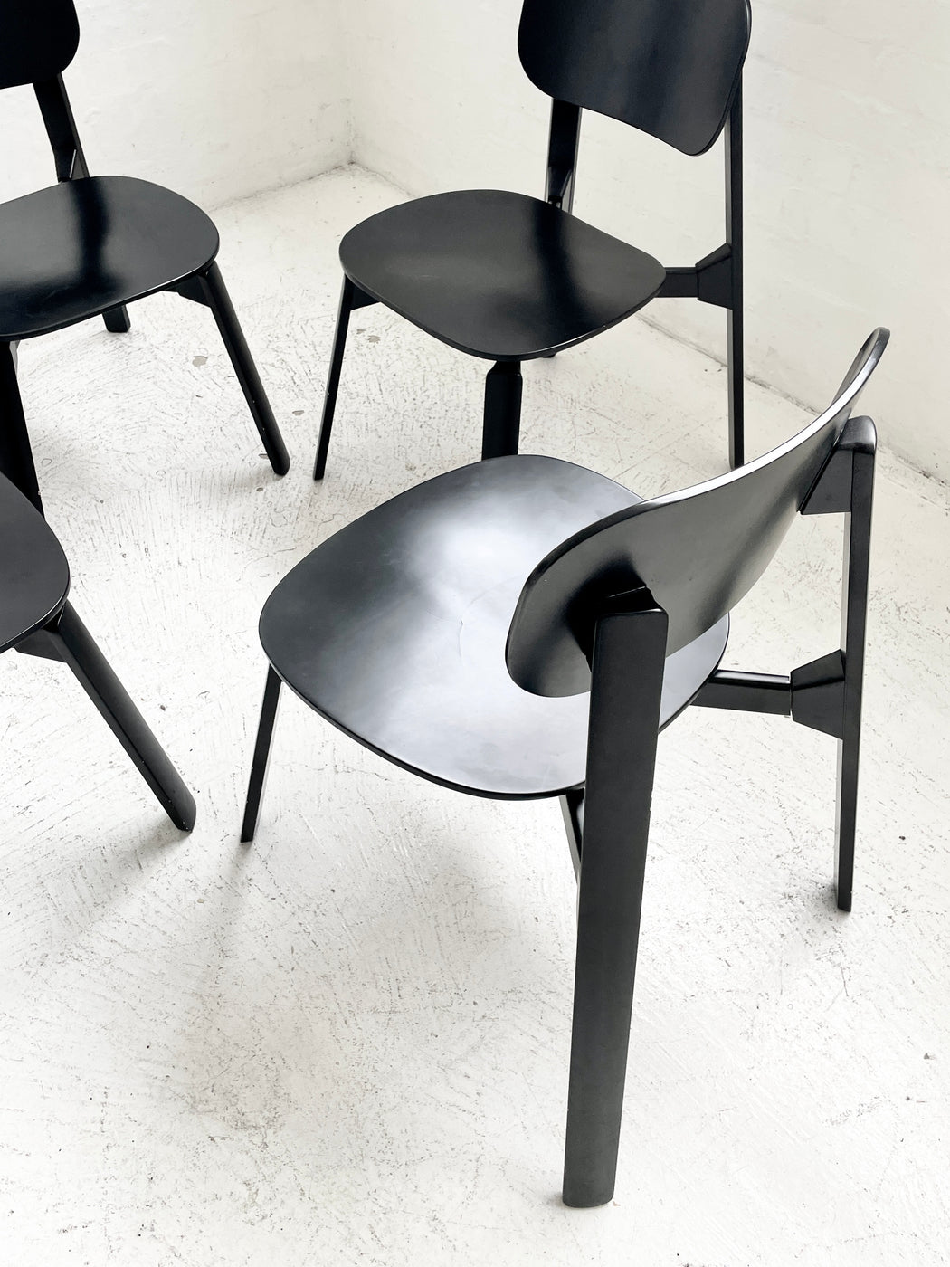 Set of 4 Elena Casanovas & Roman Bianco 'Bark' Chairs