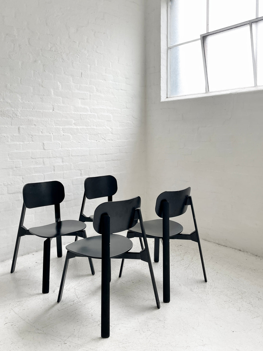 Set of 4 Elena Casanovas & Roman Bianco 'Bark' Chairs