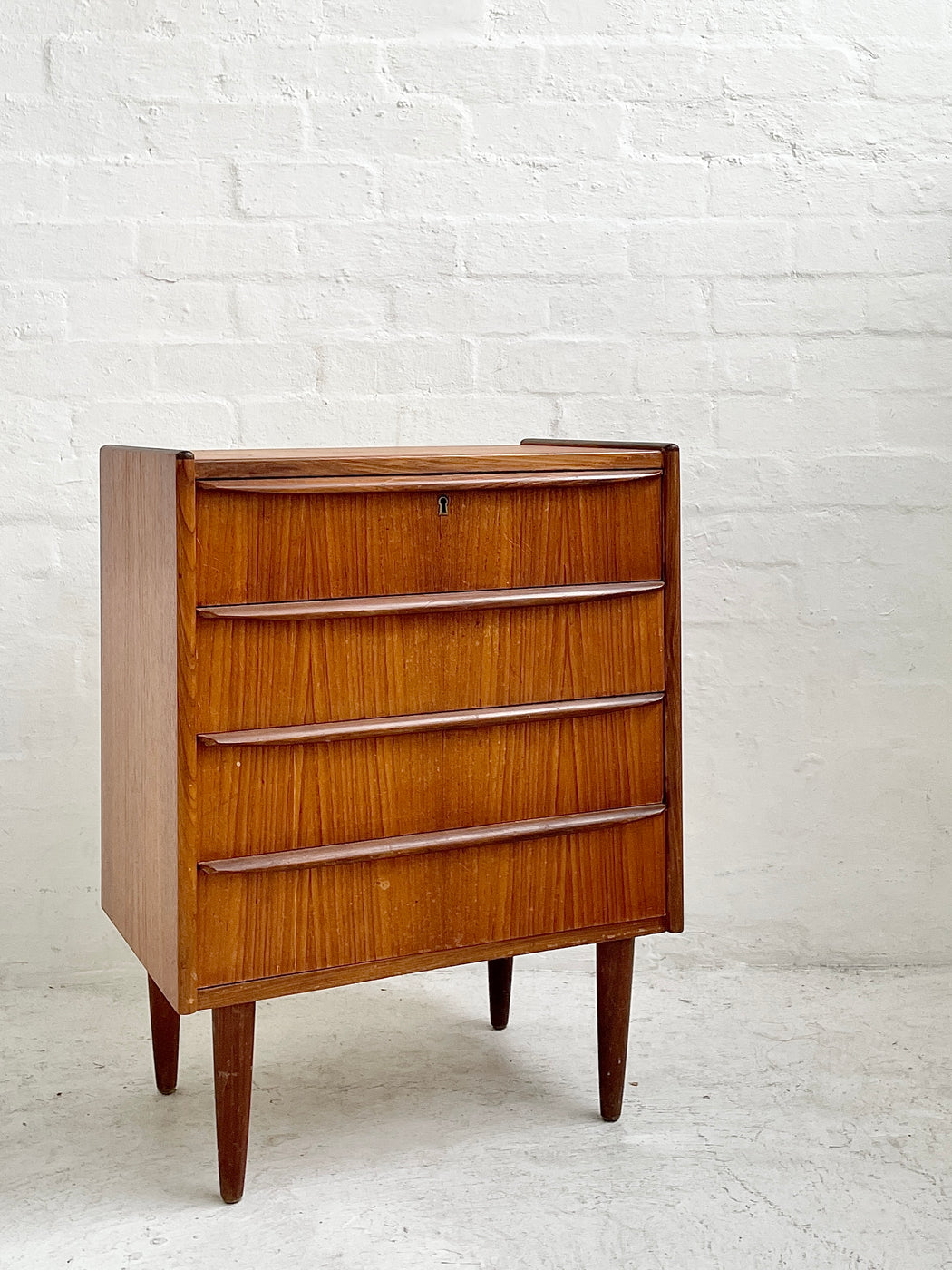 Small Danish Teak Chest of Drawers