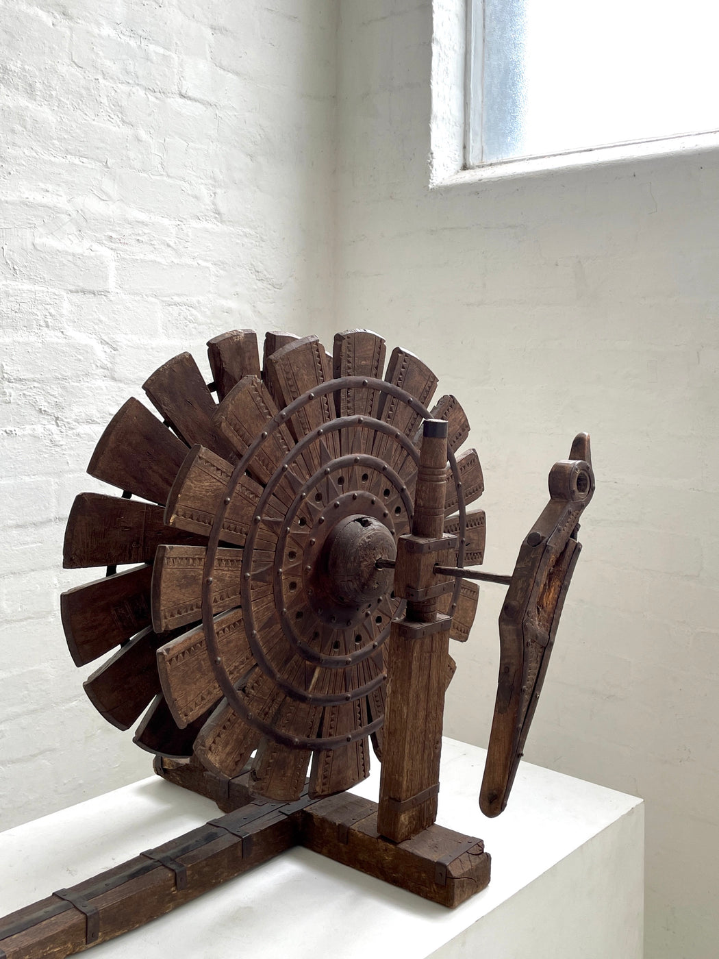 Vintage Indian Charkha Spinning Wheel