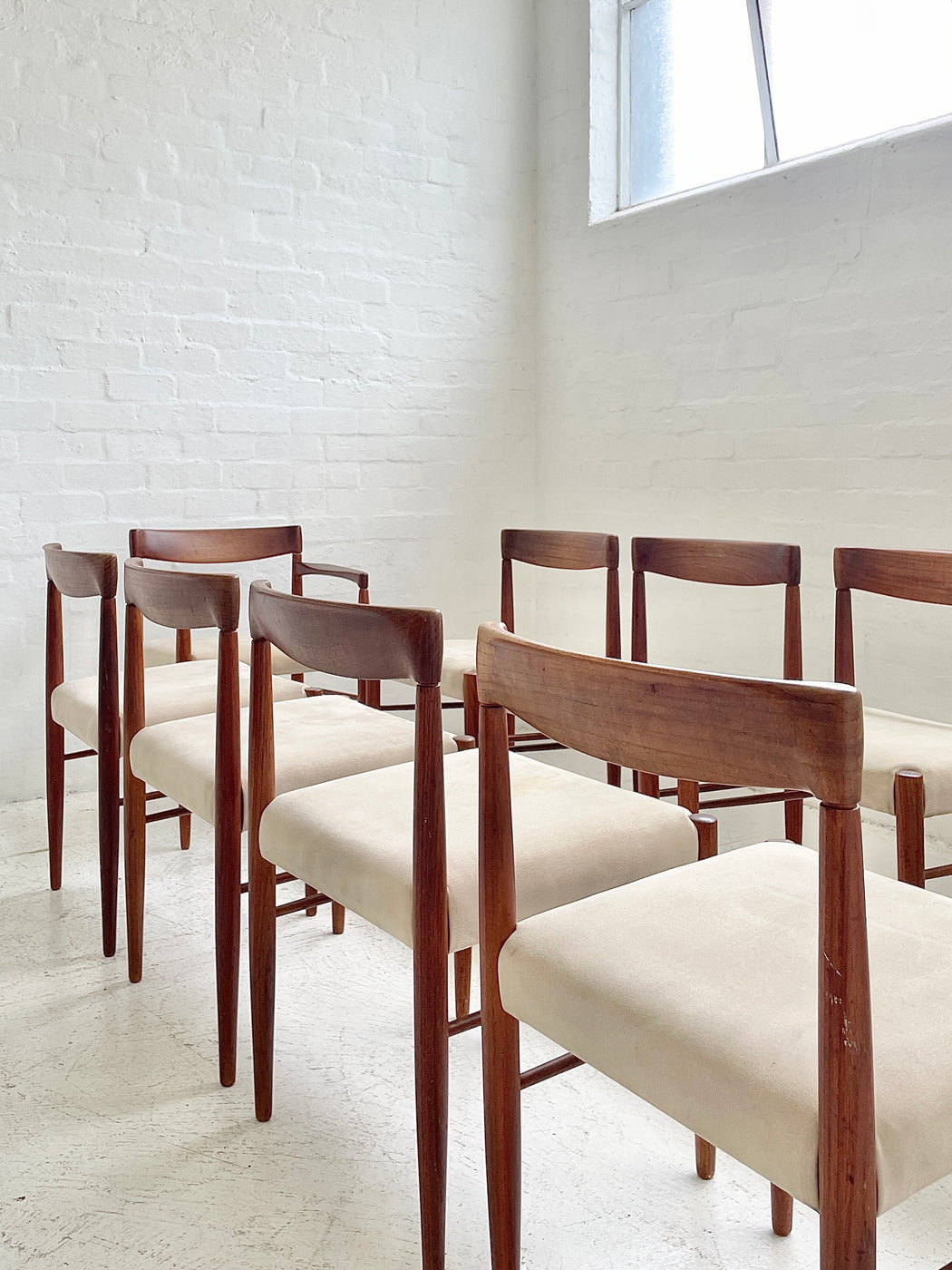 Set of Ten H.W. Klein Teak Dining Chairs