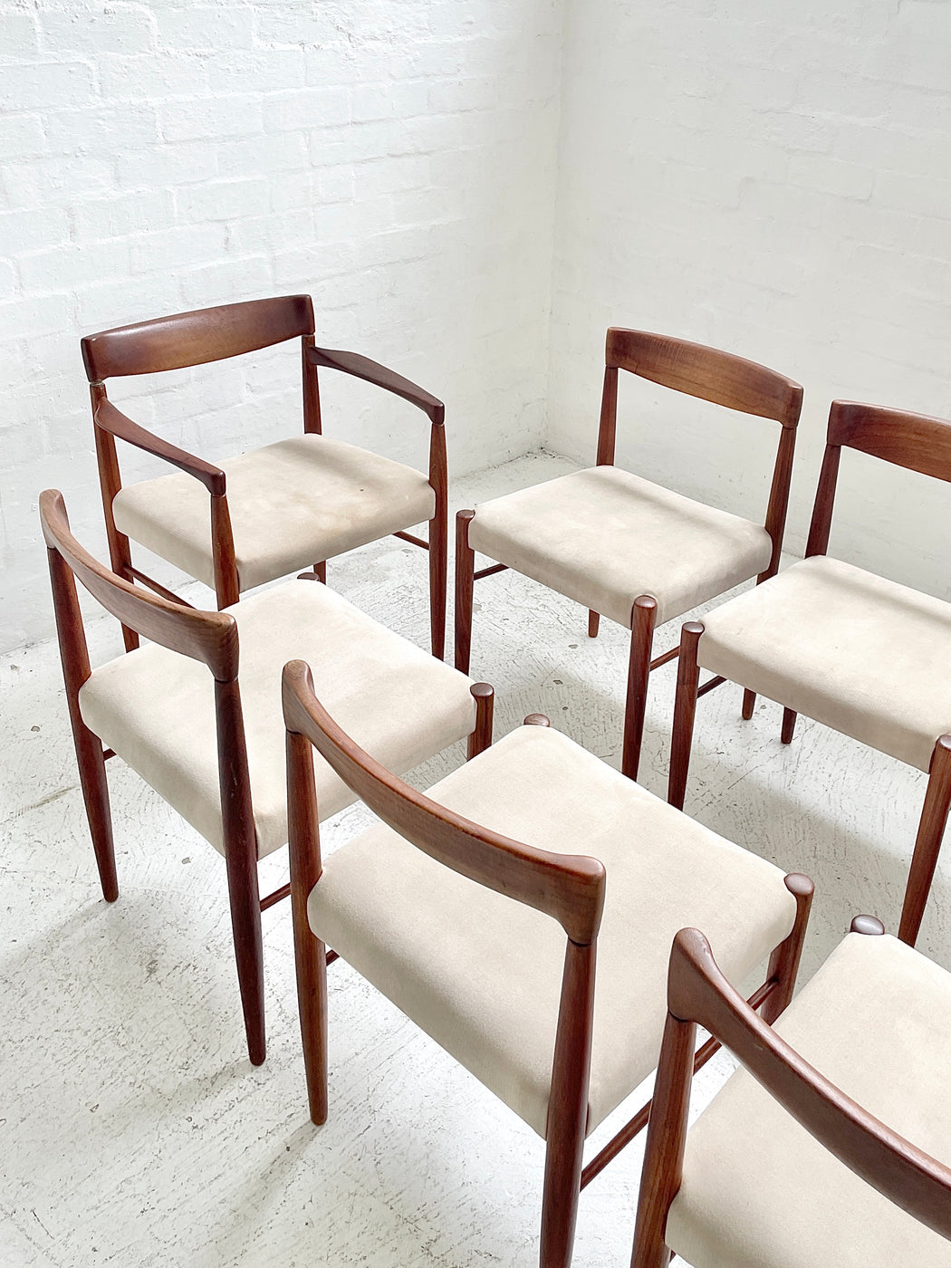Set of Ten H.W. Klein Teak Dining Chairs