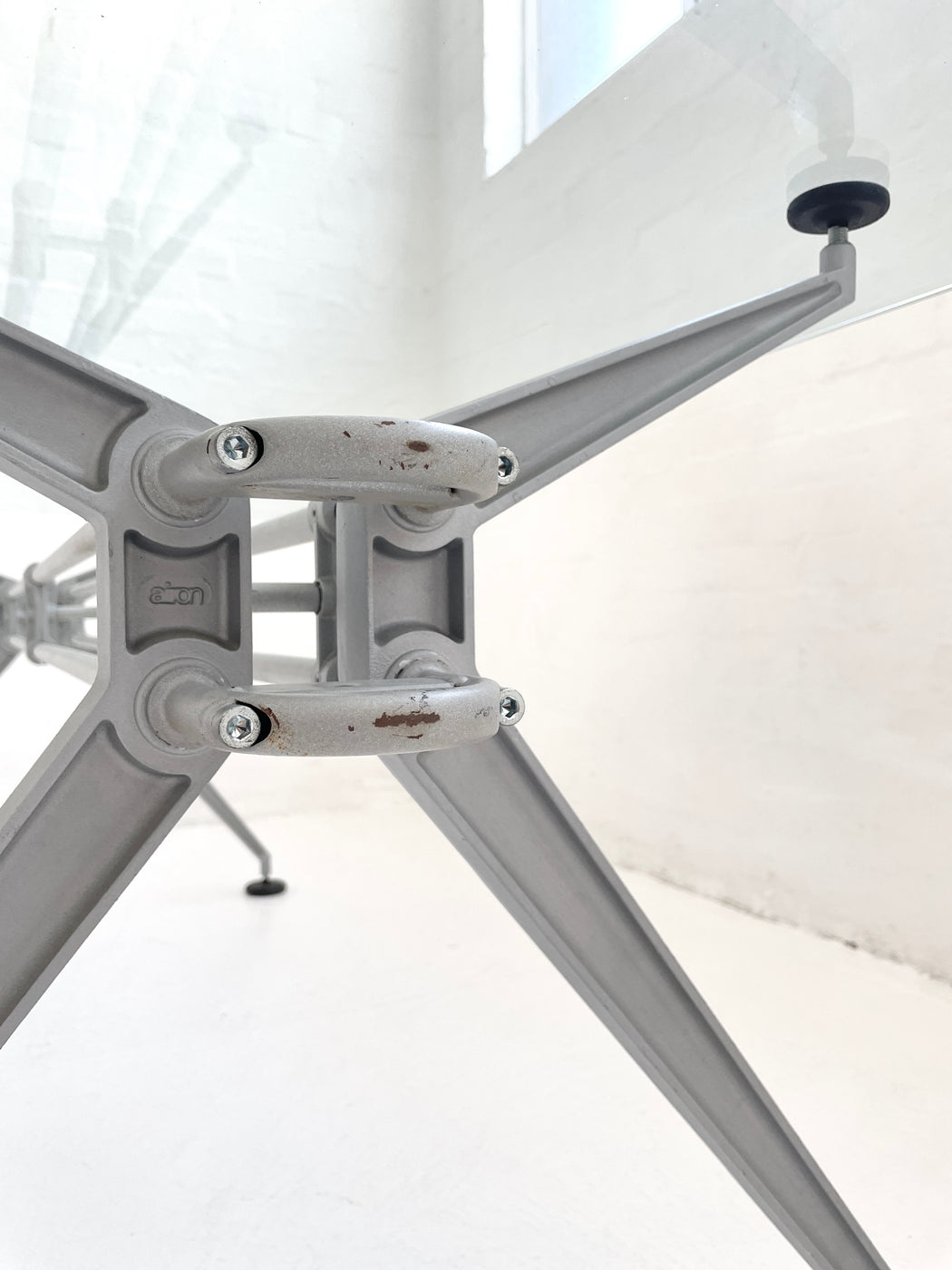 Airon Glass & Aluminium Table