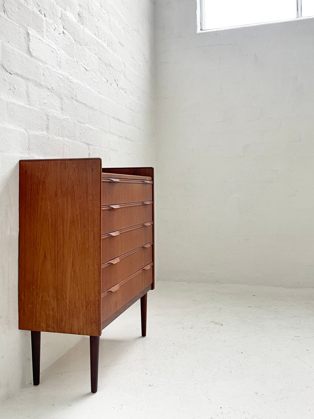 Small Danish Teak Chest of Drawers