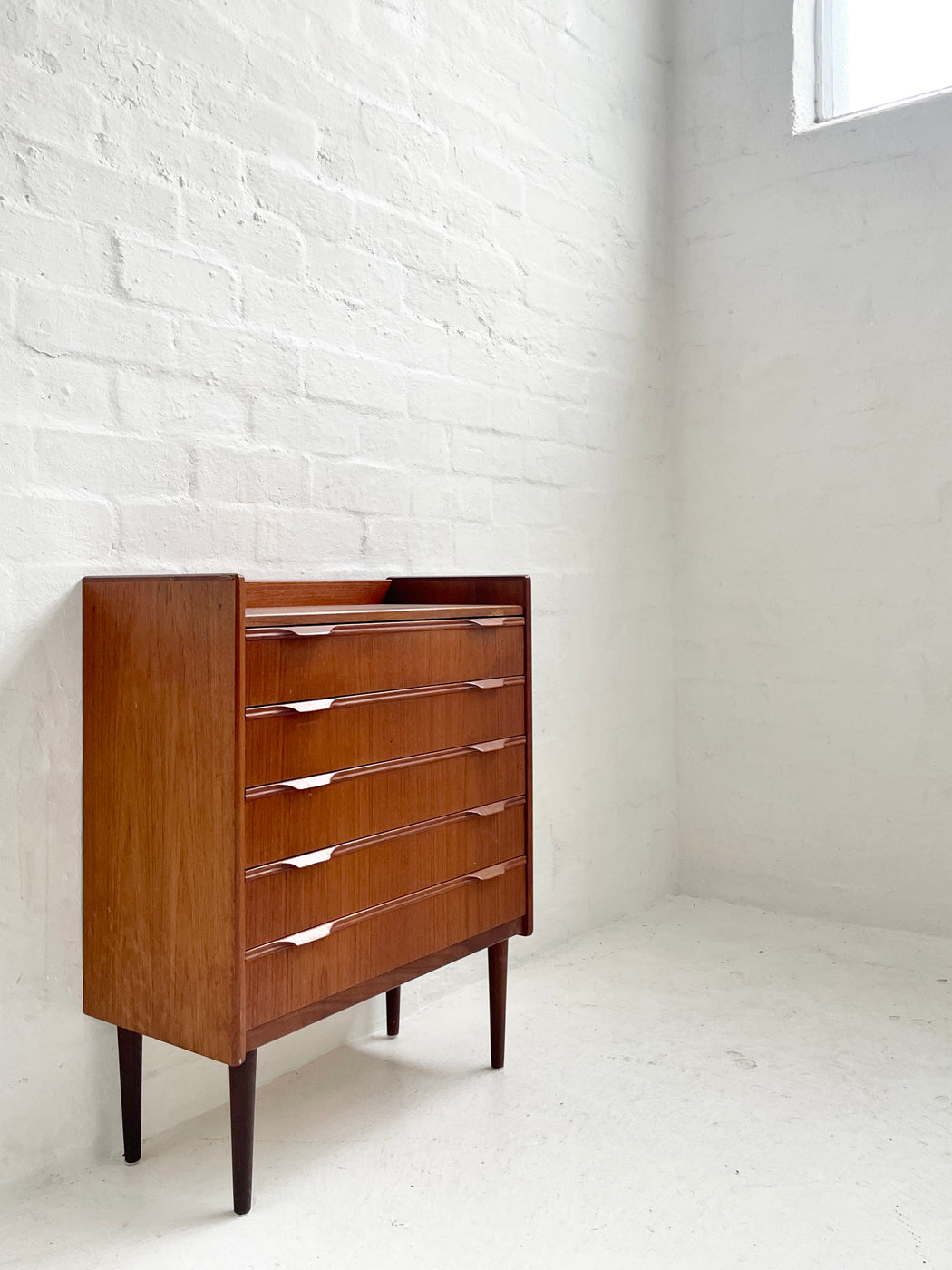 Small Danish Teak Chest of Drawers