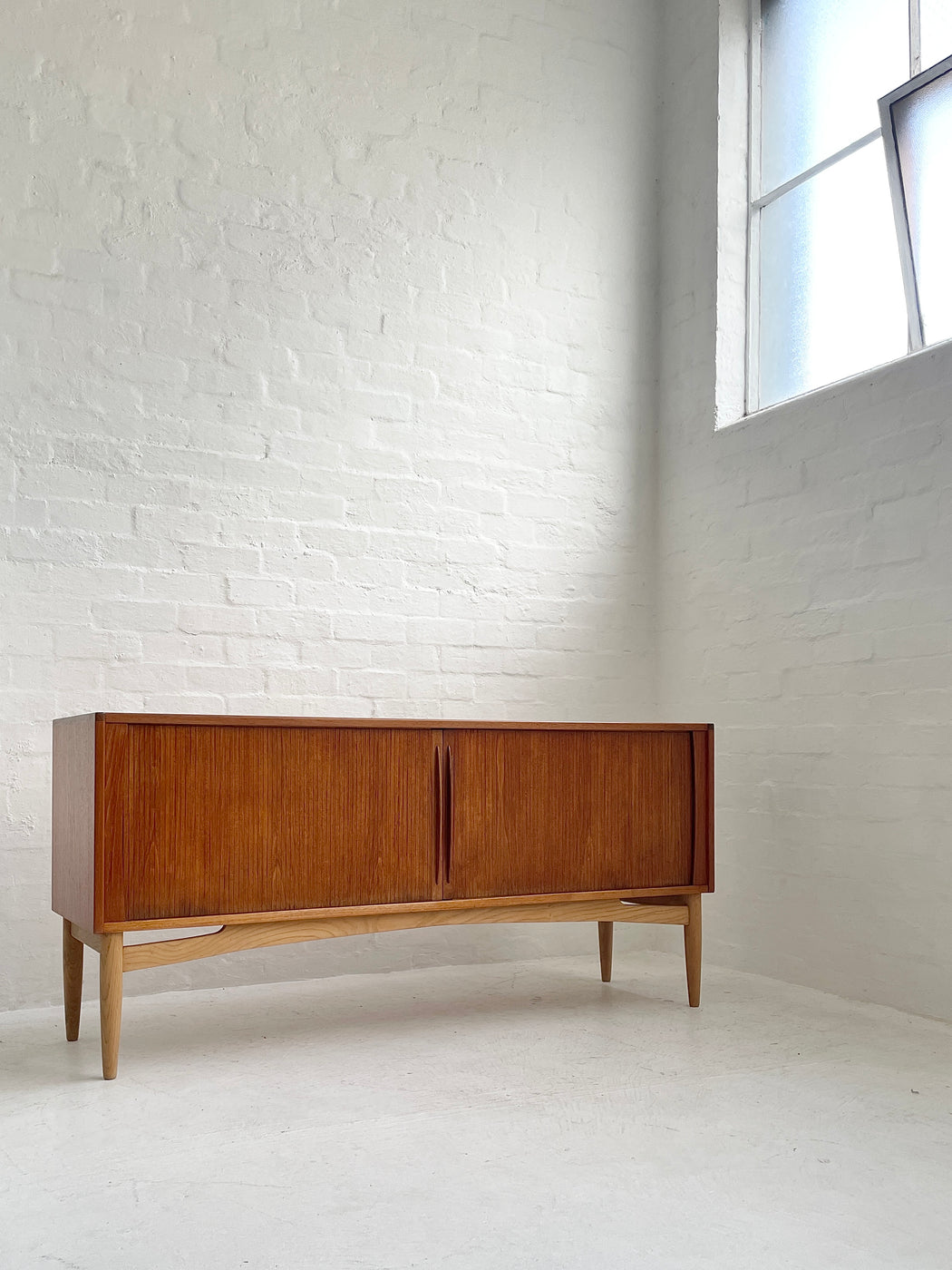 Danish Tambour-Fronted Sideboard