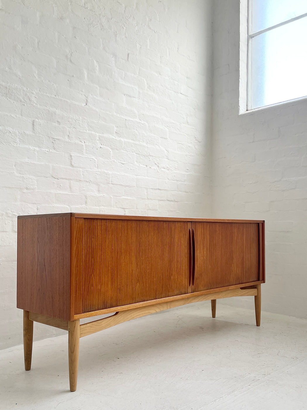 Danish Tambour-Fronted Sideboard