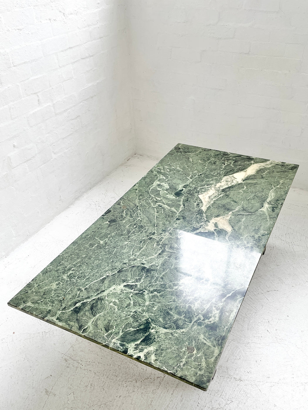 Vintage Green Marble Coffee Table