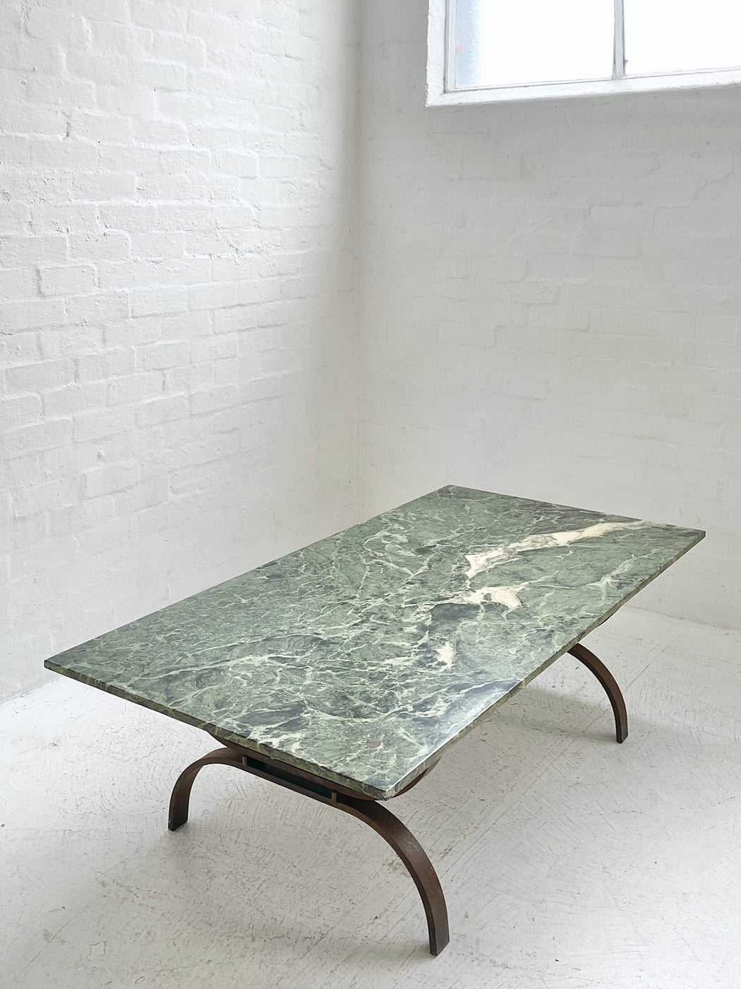 Vintage Green Marble Coffee Table