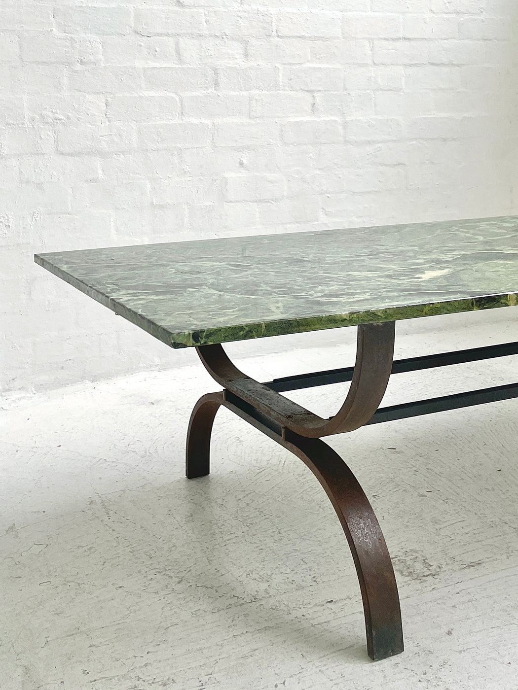 Vintage Green Marble Coffee Table