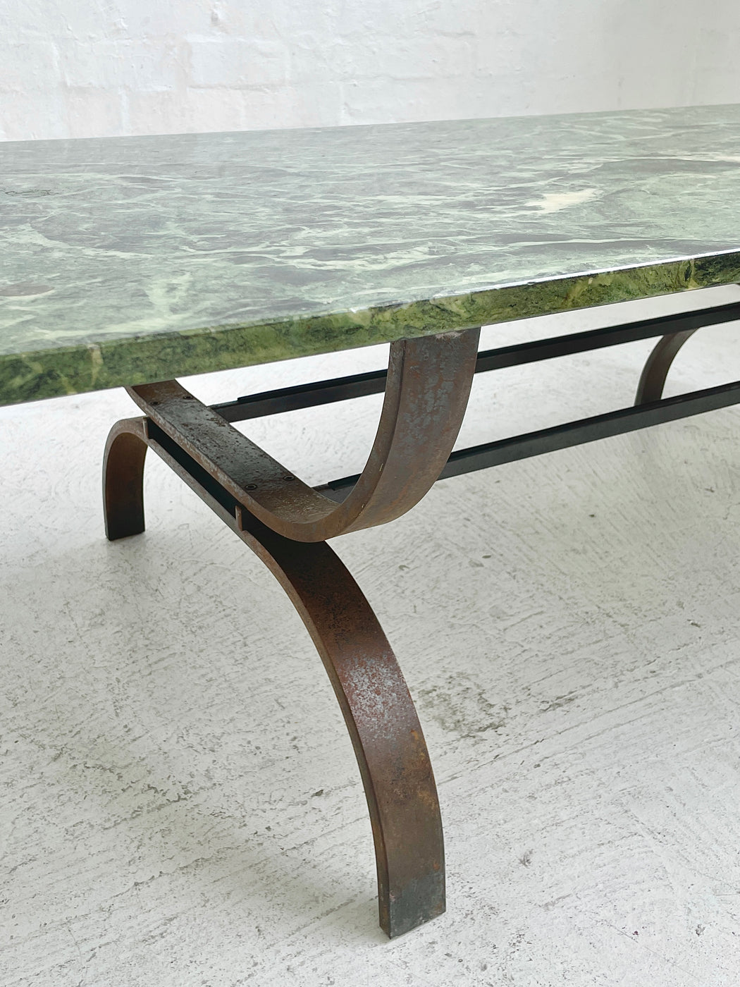 Vintage Green Marble Coffee Table