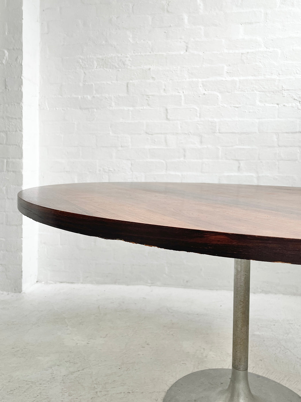 Large Circular Danish Rosewood Dining Table