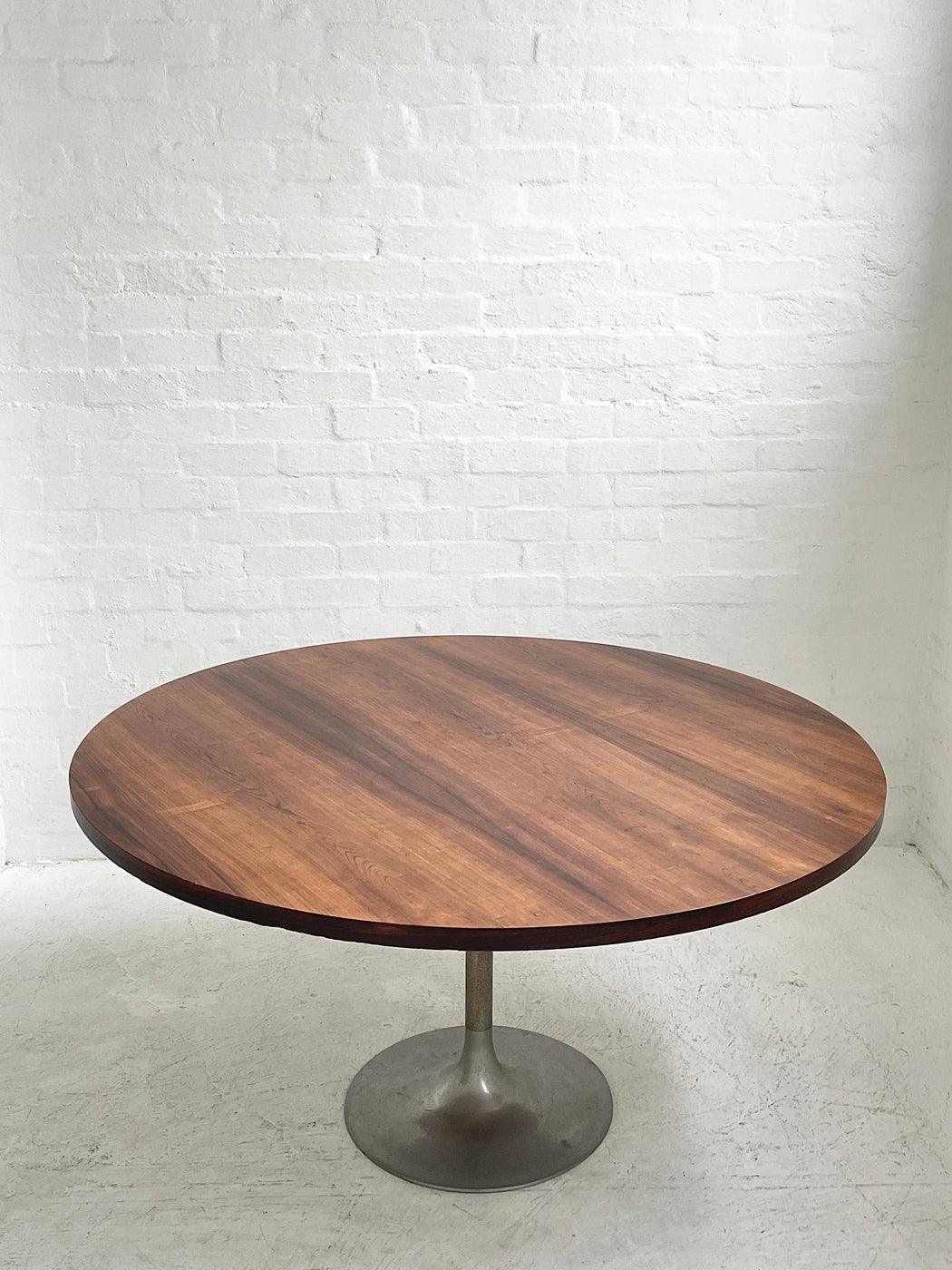 Large Circular Danish Rosewood Dining Table