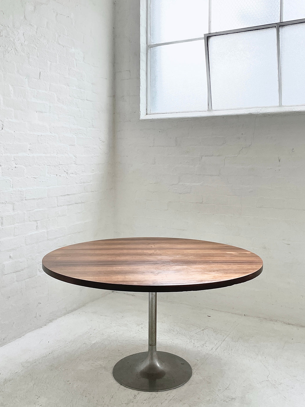 Large Circular Danish Rosewood Dining Table