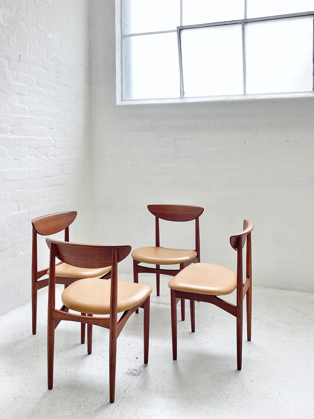 Set of 4 Kurt Østervig Dining Chairs