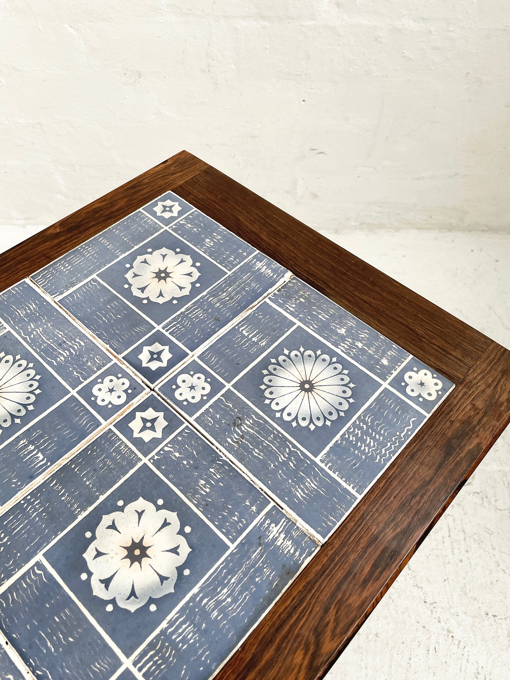 Danish Tile-topped Nest of Rosewood Tables