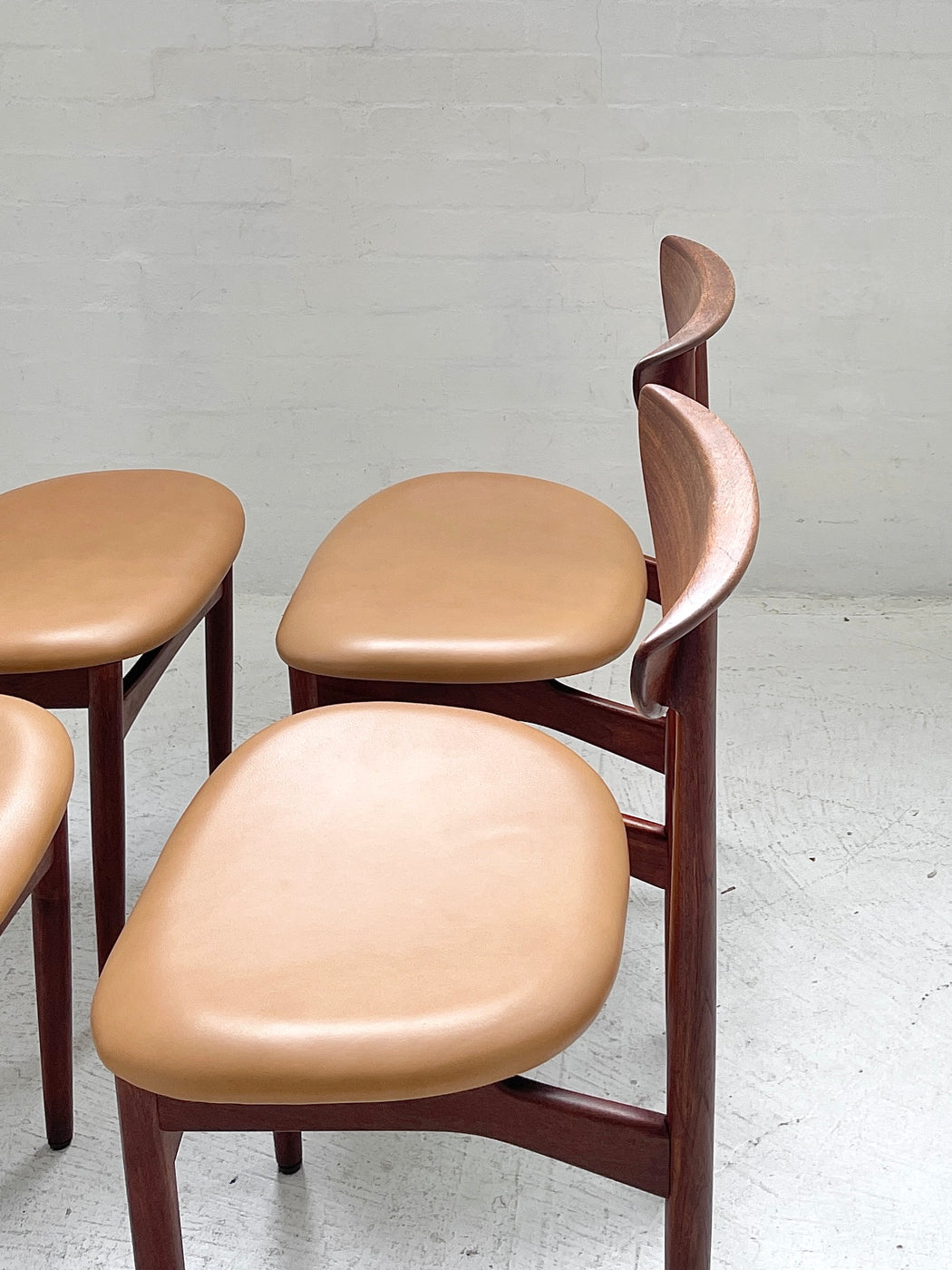Set of 4 Kurt Østervig Dining Chairs