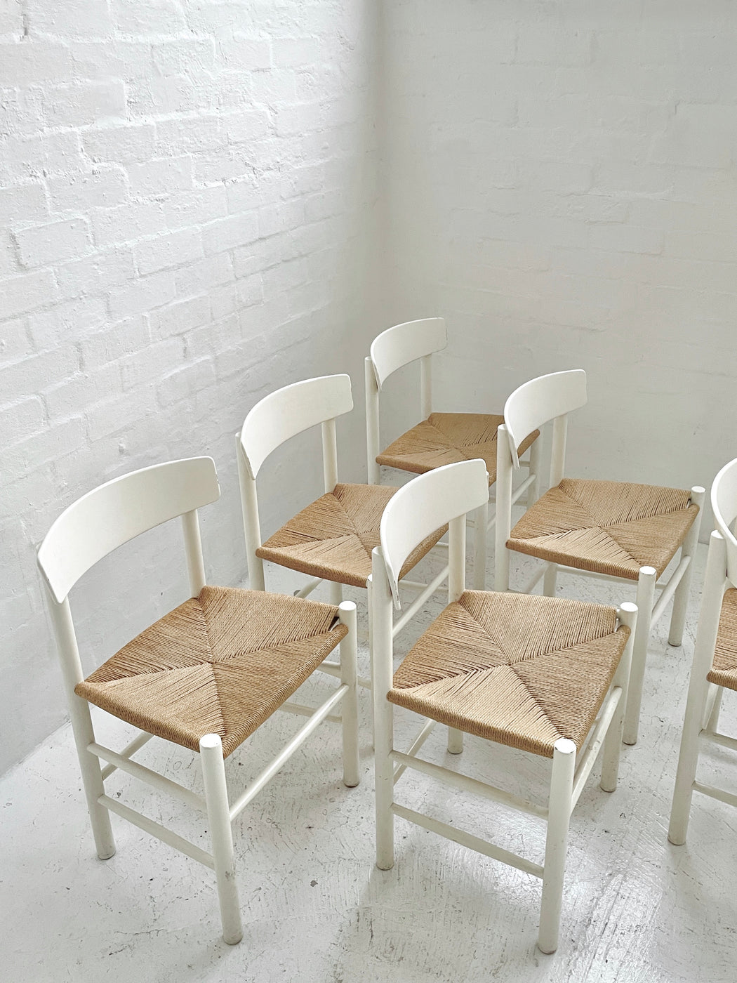 Set of Six Børge Mogensen 'J39' Chairs