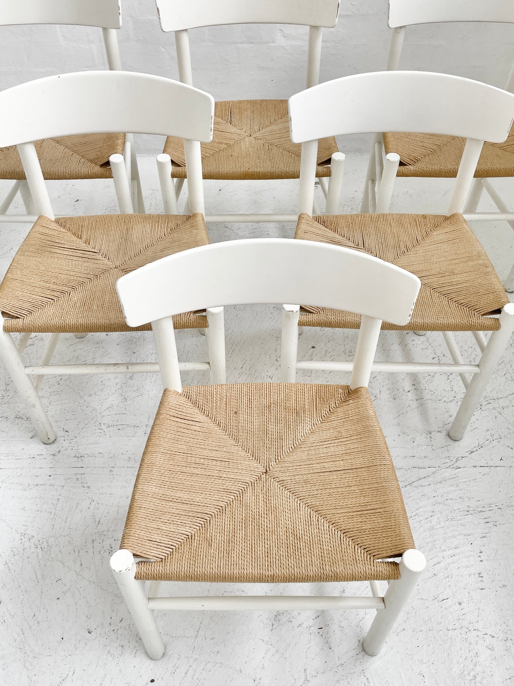 Set of Six Børge Mogensen 'J39' Chairs