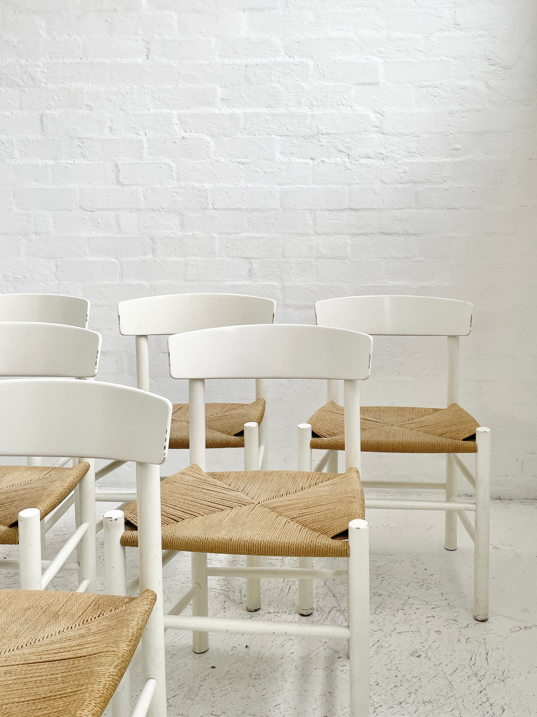 Set of Six Børge Mogensen 'J39' Chairs