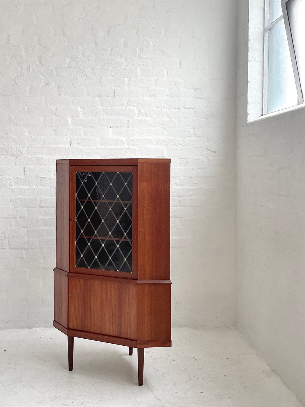 Danish Teak Corner Cabinet