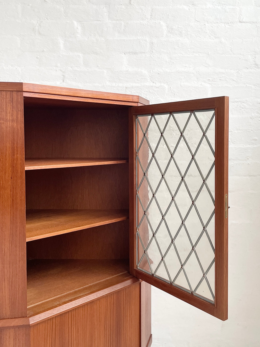 Danish Teak Corner Cabinet