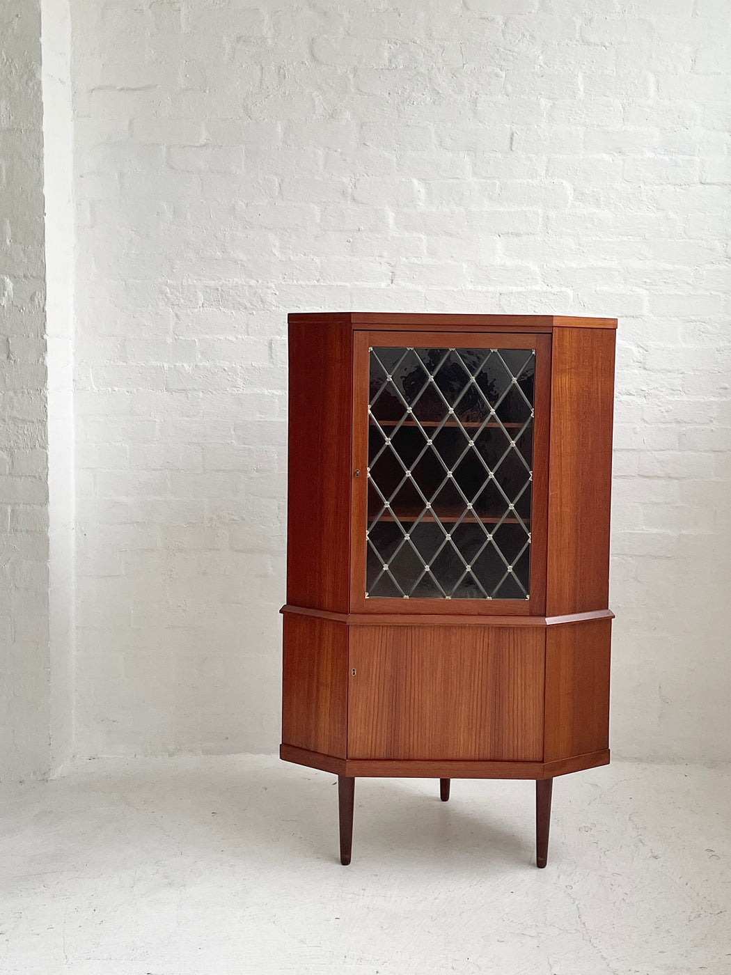 Danish Teak Corner Cabinet