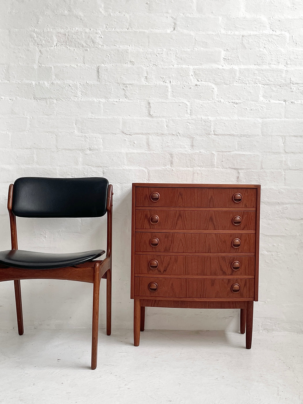 Small Danish Teak Chest of Drawers