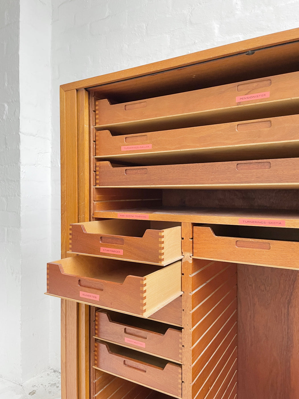Danish Tambour Cabinet