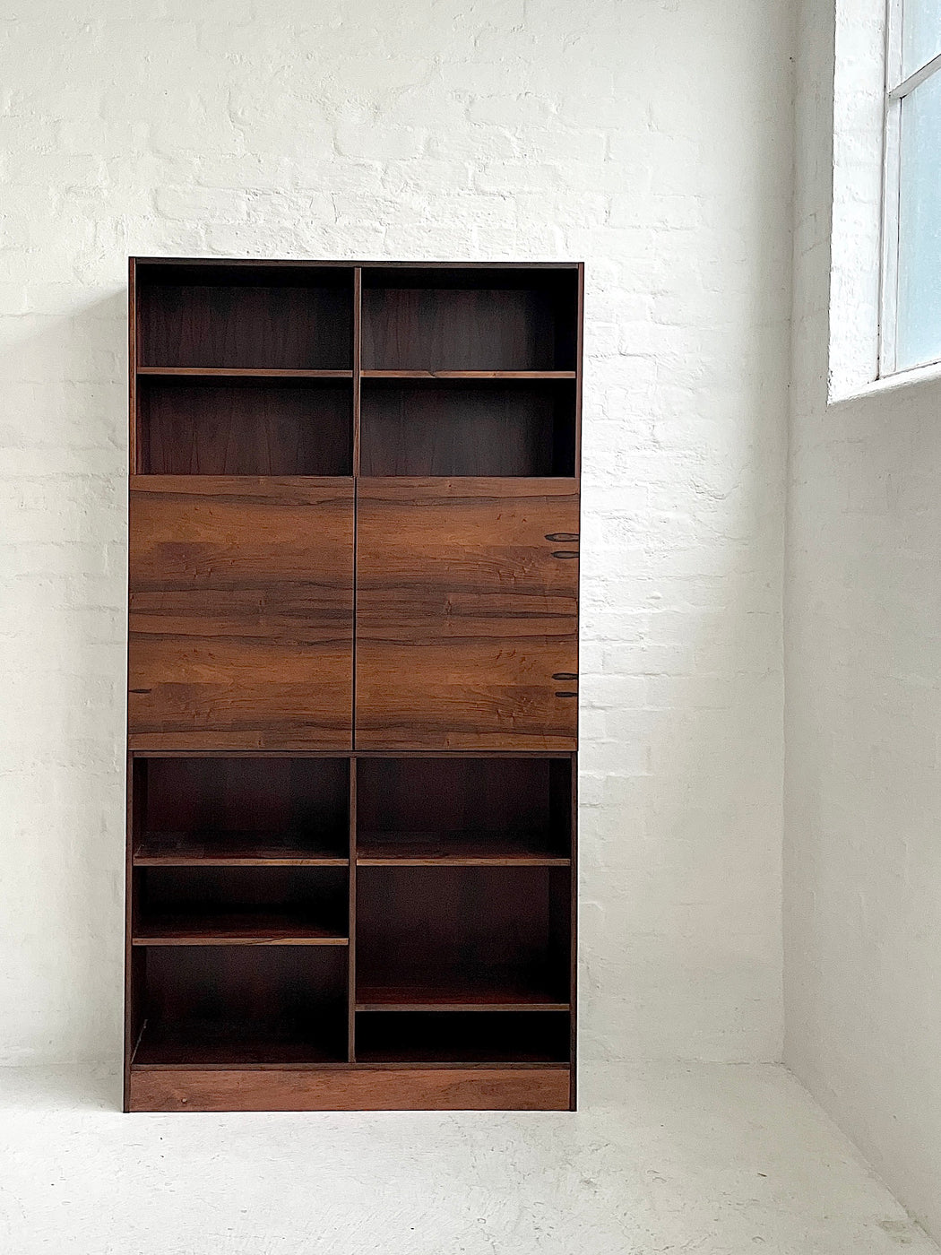 Ib Kofod Larsen Rosewood Wall Unit Bookcase