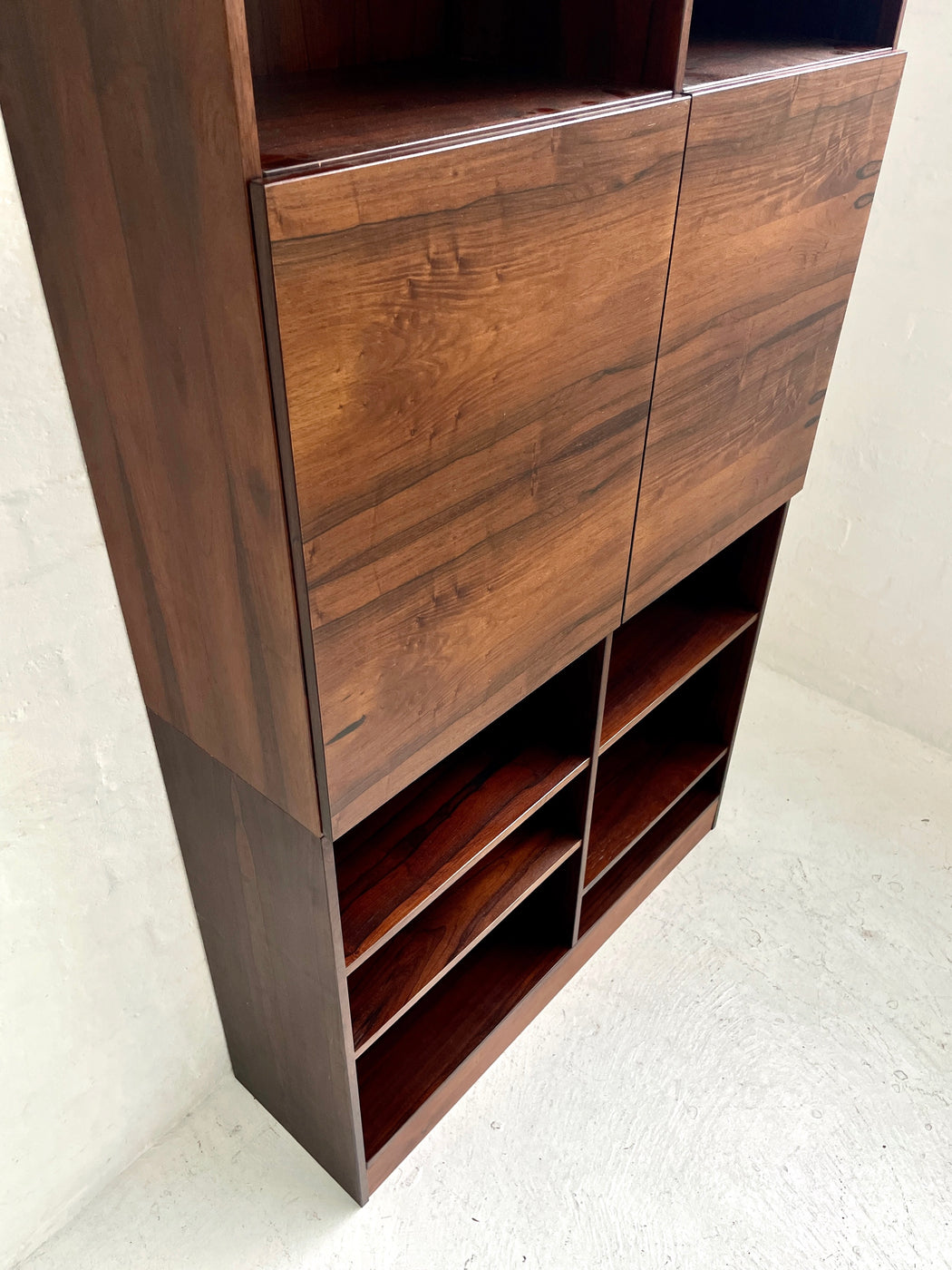 Ib Kofod Larsen Rosewood Wall Unit Bookcase