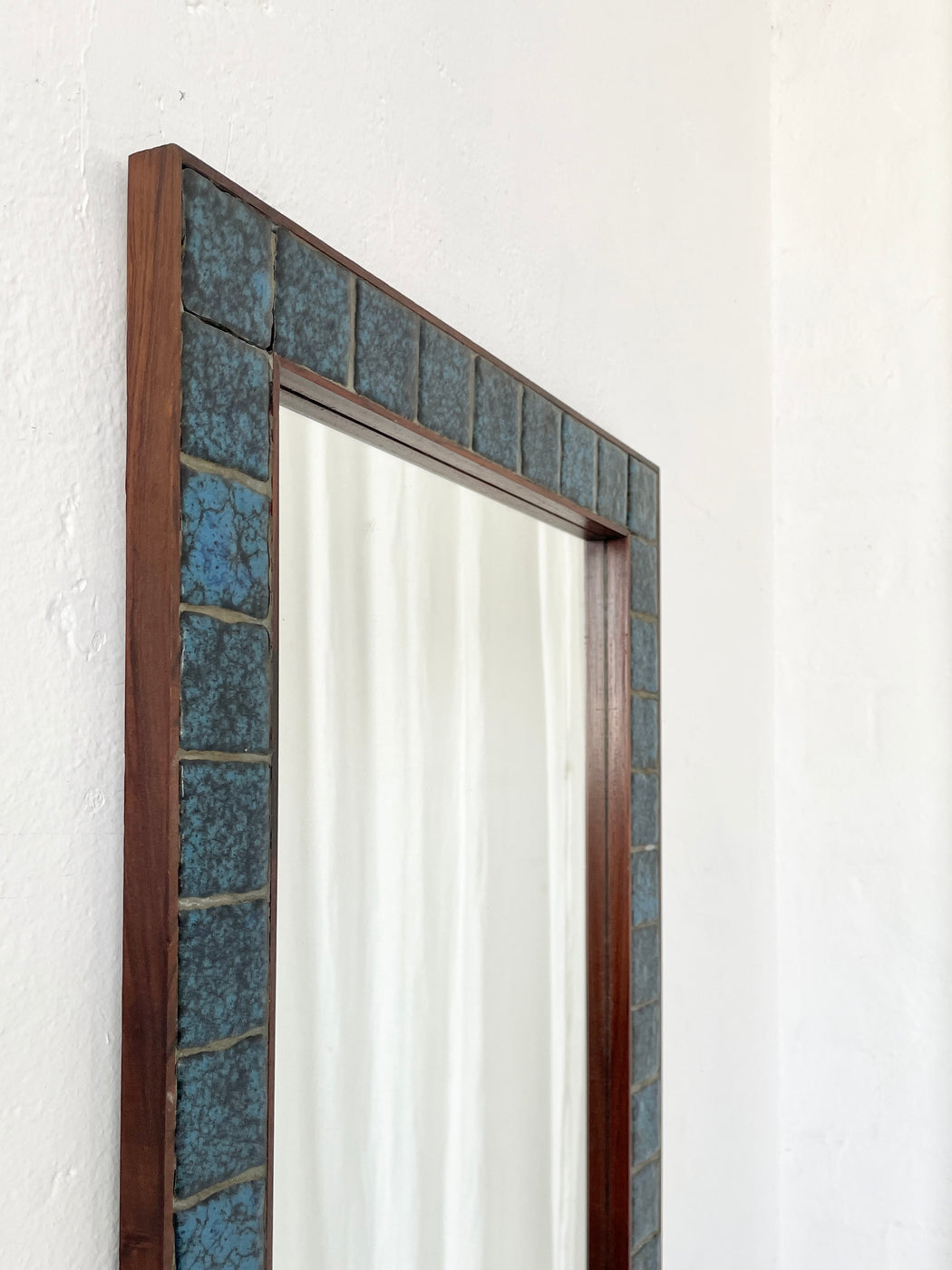 Danish Rosewood Tile Mirror & Side Table