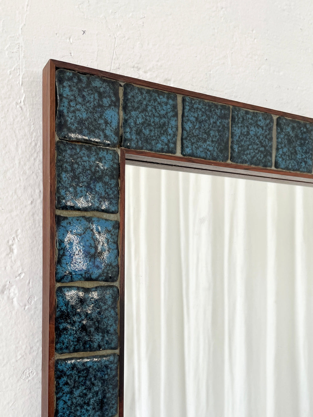 Danish Rosewood Tile Mirror & Side Table