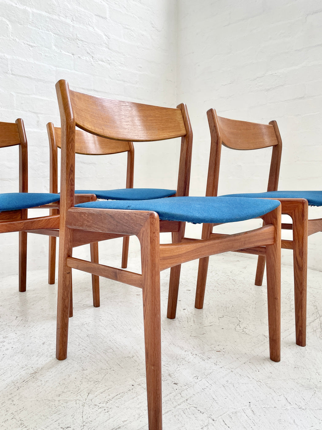 Set of Four Erik Kirkegaard Teak Chairs